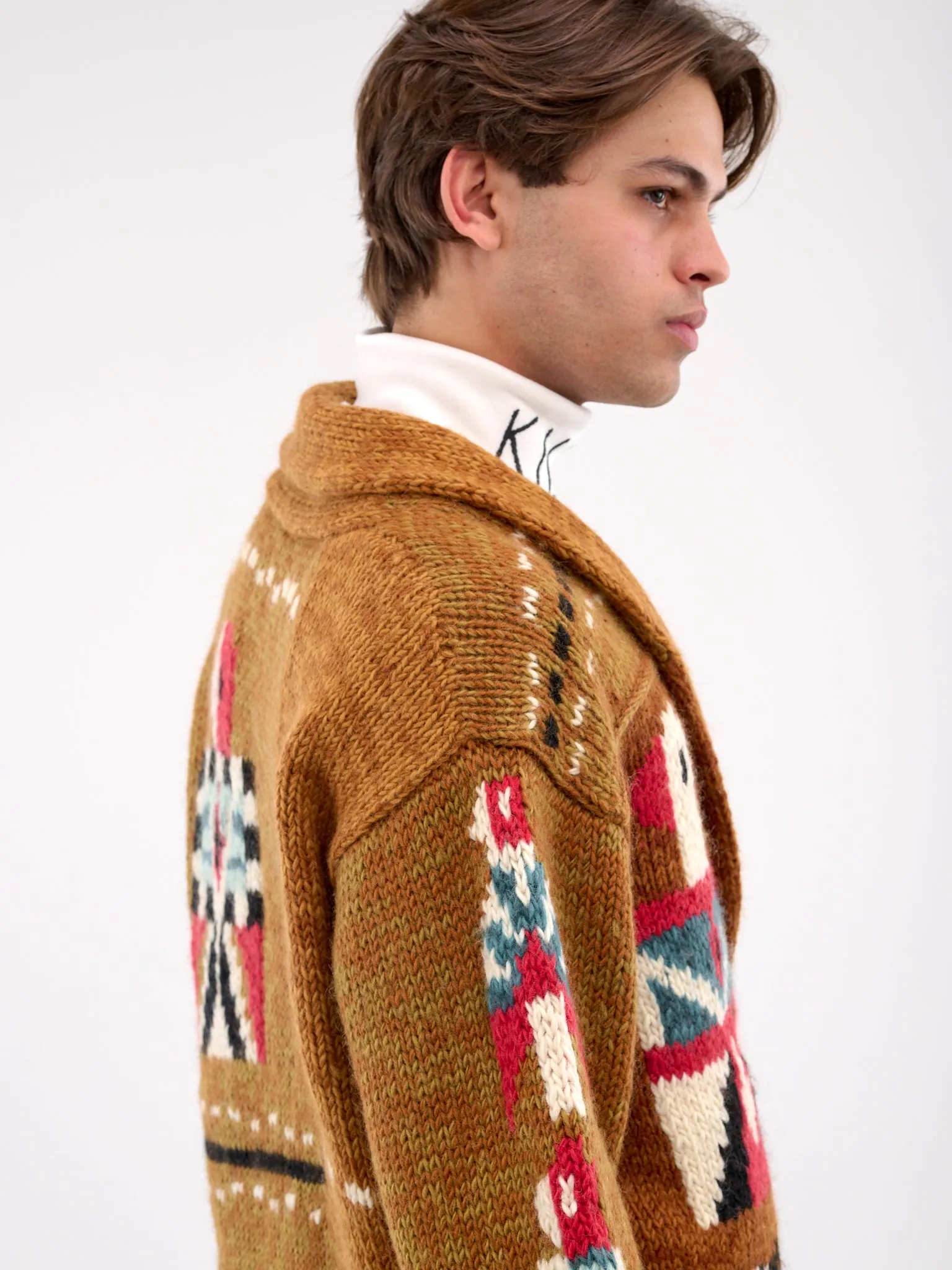 Santo Domingo Cowichan Cardigan (K2412KN152-GOLD) sold by lorenzo product image thumbnail 4