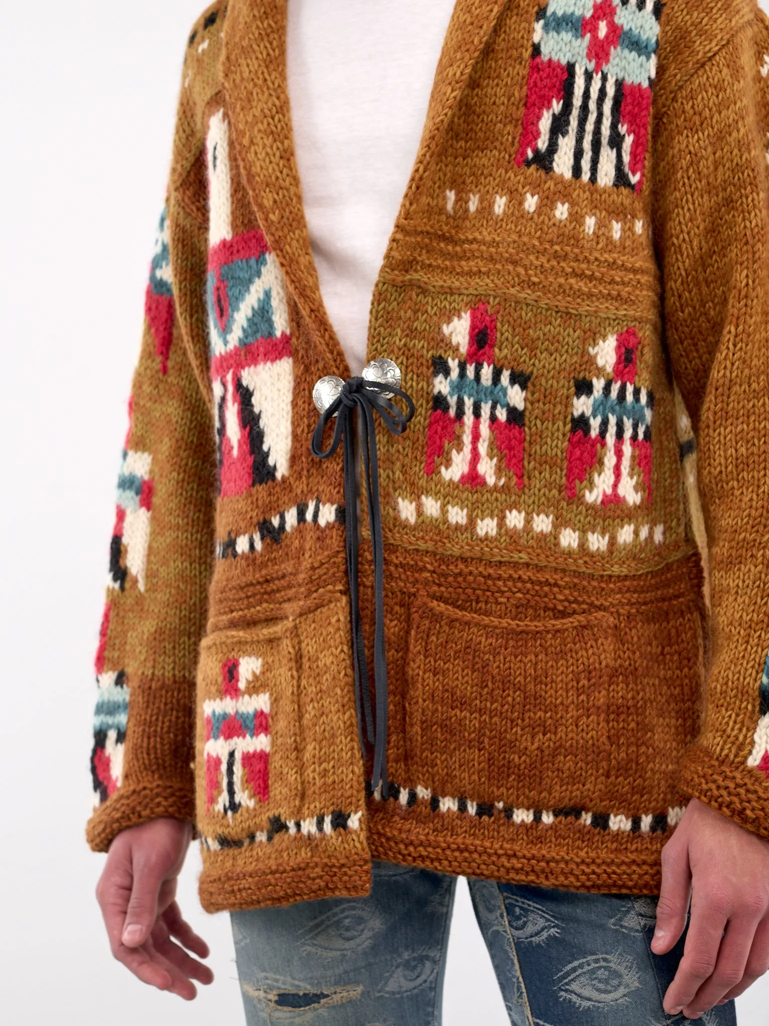 Santo Domingo Cowichan Cardigan (K2412KN152-GOLD) sold by lorenzo product image thumbnail 5