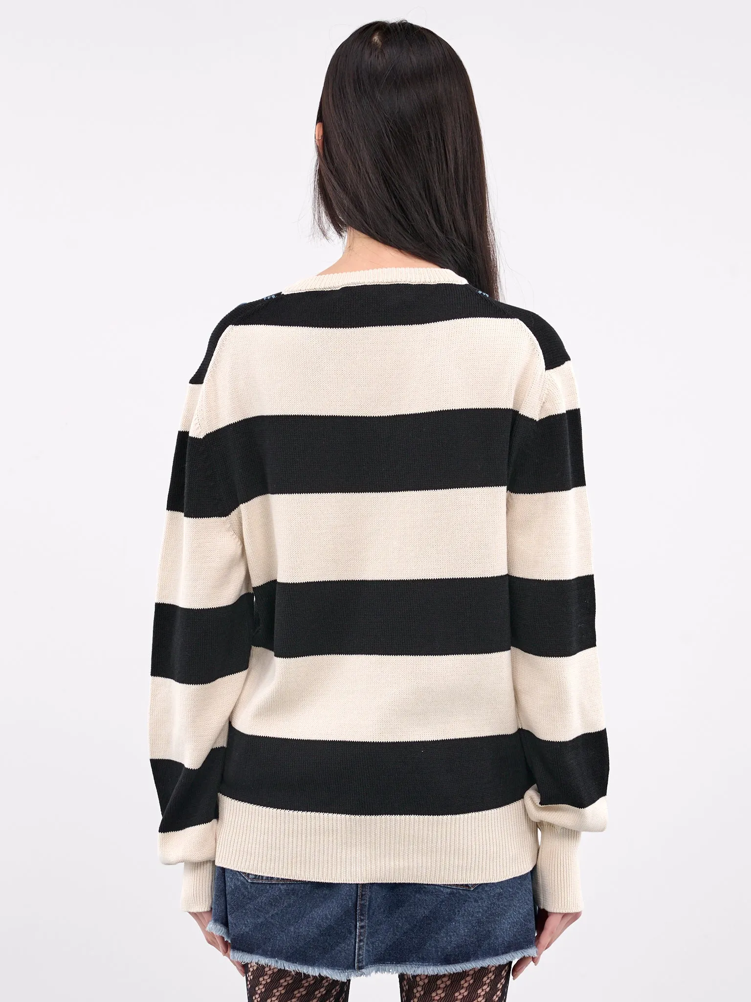 Argyle Jumper (CVMD0151Q0-UFC657-BLACK) sold by lorenzo product image thumbnail 3