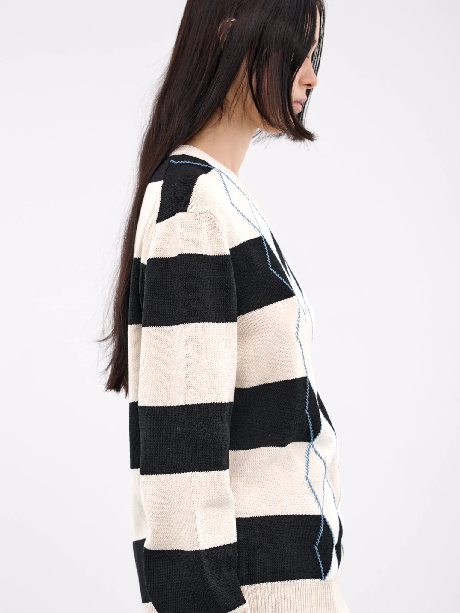 Argyle Jumper (CVMD0151Q0-UFC657-BLACK) sold by lorenzo product image thumbnail 4
