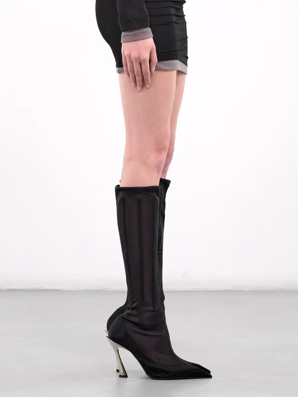 Mesh Fang 95 Boots (SC013-CX001-BLACK) sold by lorenzo