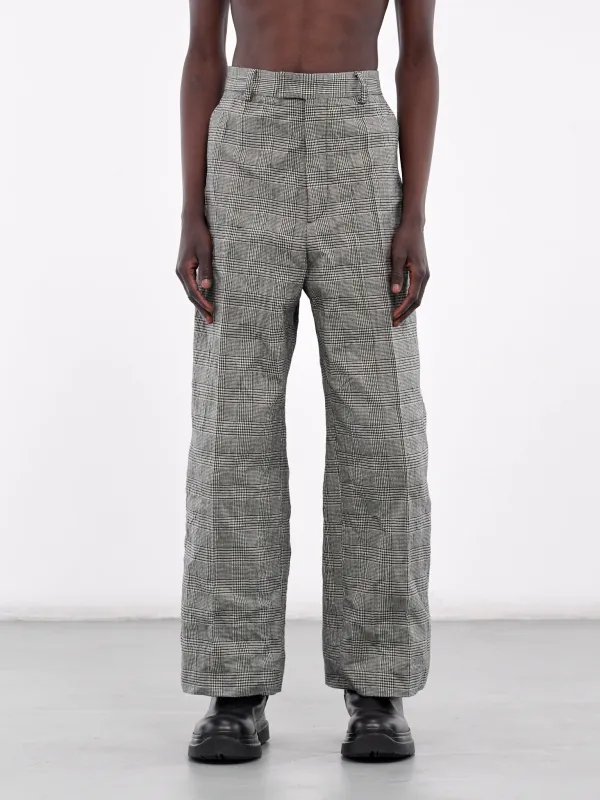Check Trousers (UA66PA110G-GREY-CHECK) sold by lorenzo
