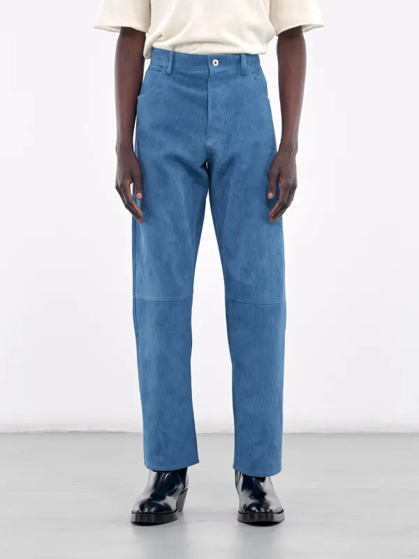 Corduroy Trousers (813052V4H0-4185-RAIN) made by Bottega Veneta