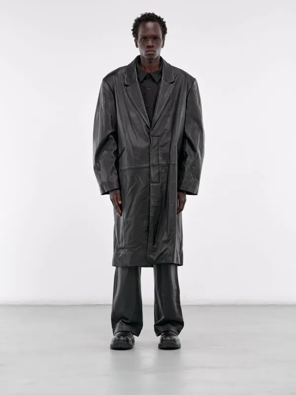 Leather Coat (ES2620BL-BLACK) sold by lorenzo
