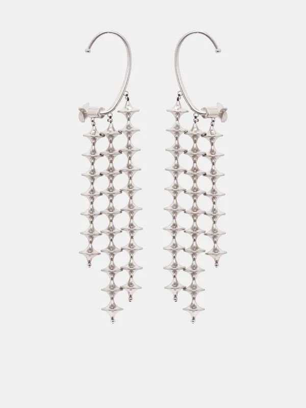 Toupie River Earrings (TOU-EAR-SIL-SILVER) sold by lorenzo