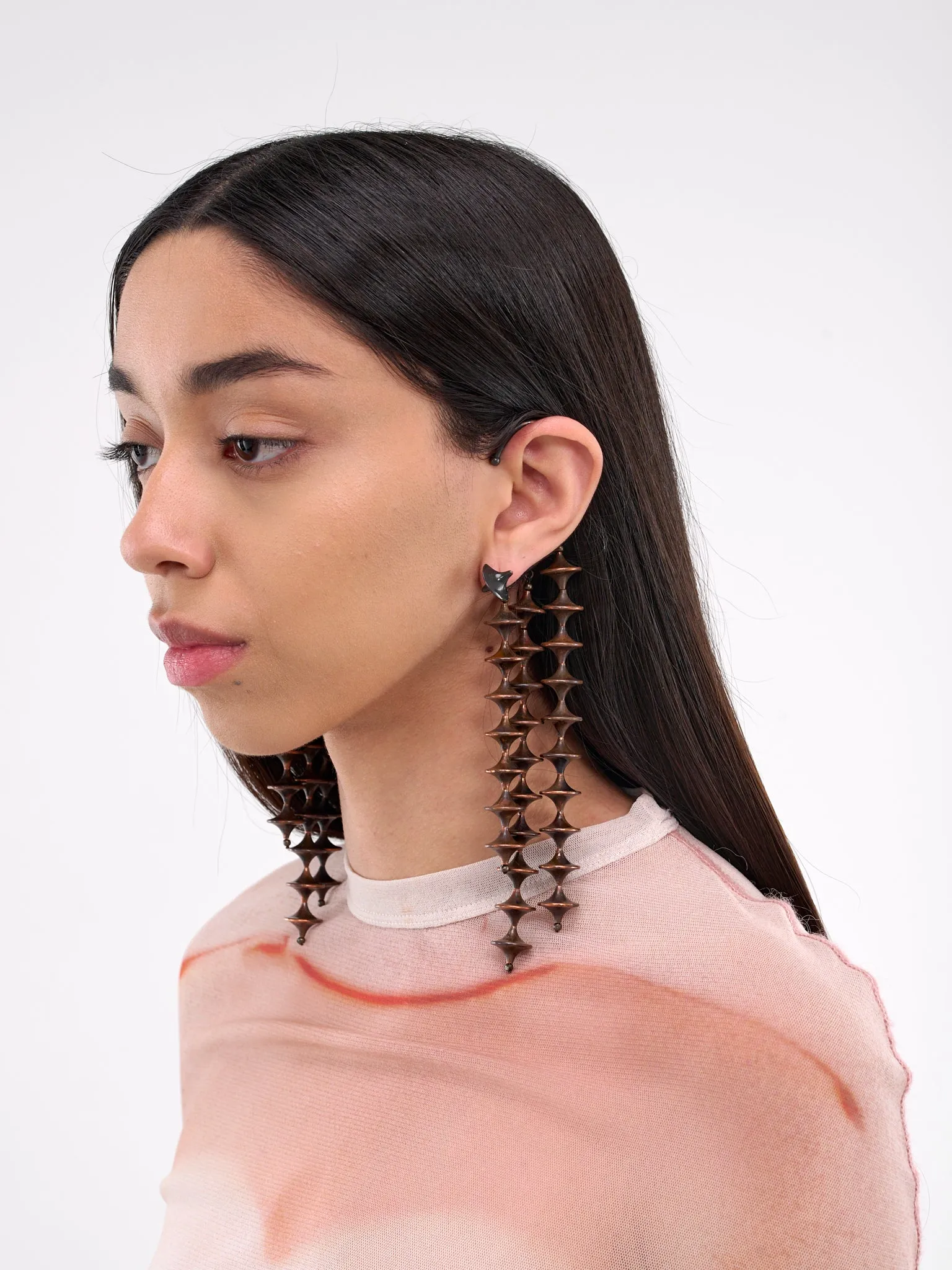 Toupie River Earrings (TOU-EAR-COP-COPPER) sold by lorenzo product image thumbnail 3