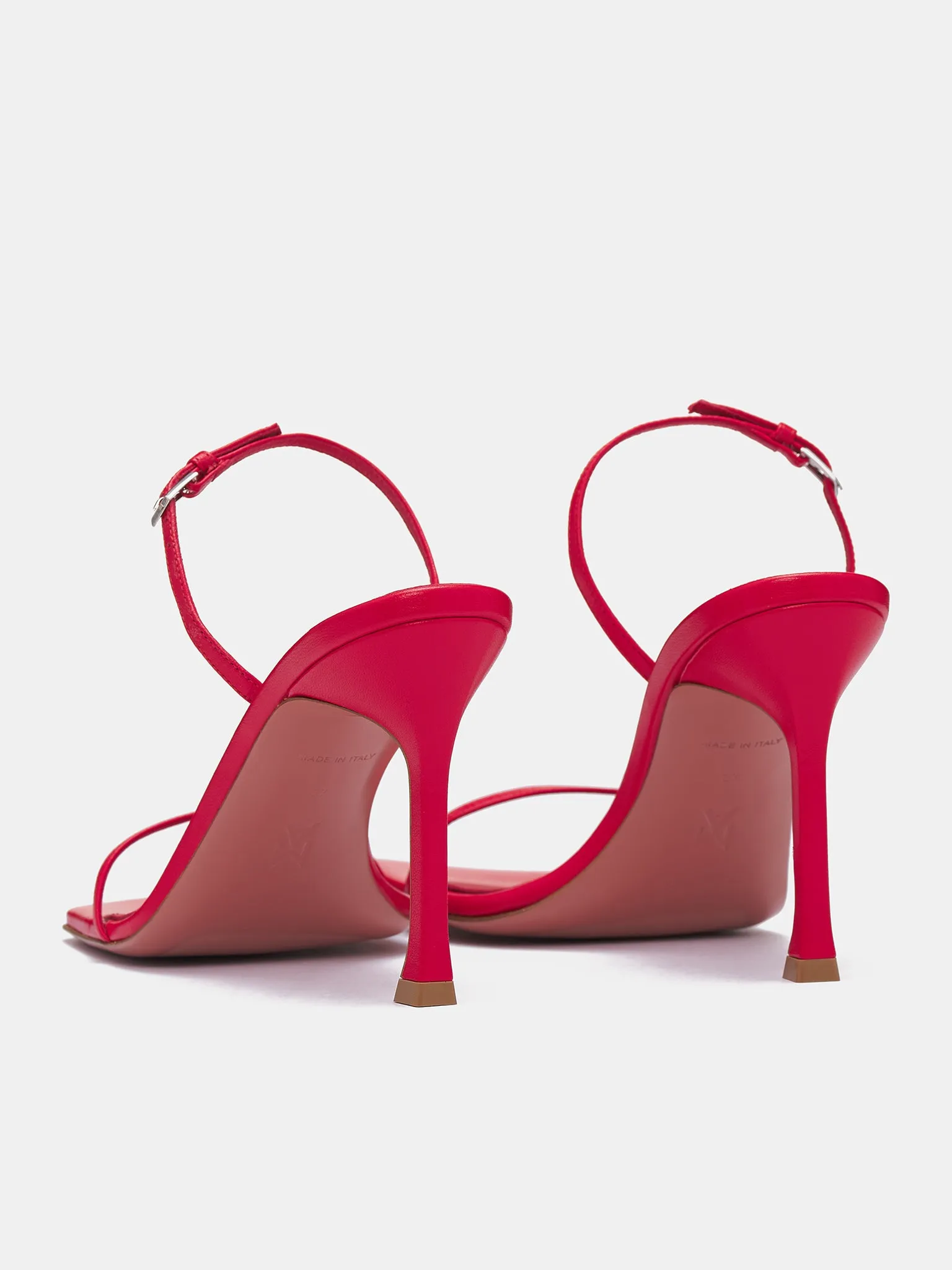 Maya Slingback Heels (MAYA-NAPPA-RED-SILVER) sold by lorenzo product image thumbnail 5