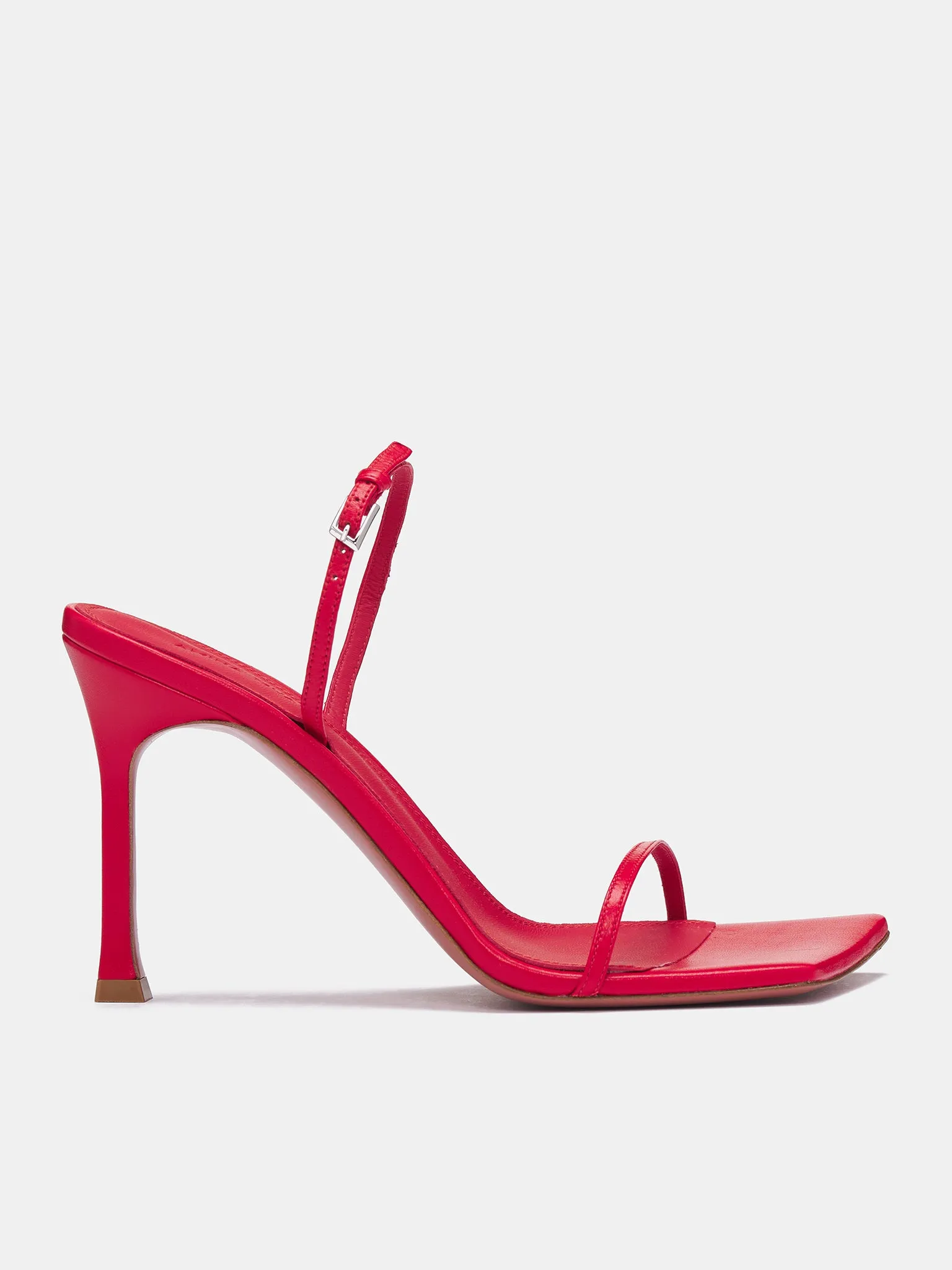 Maya Slingback Heels (MAYA-NAPPA-RED-SILVER) sold by lorenzo