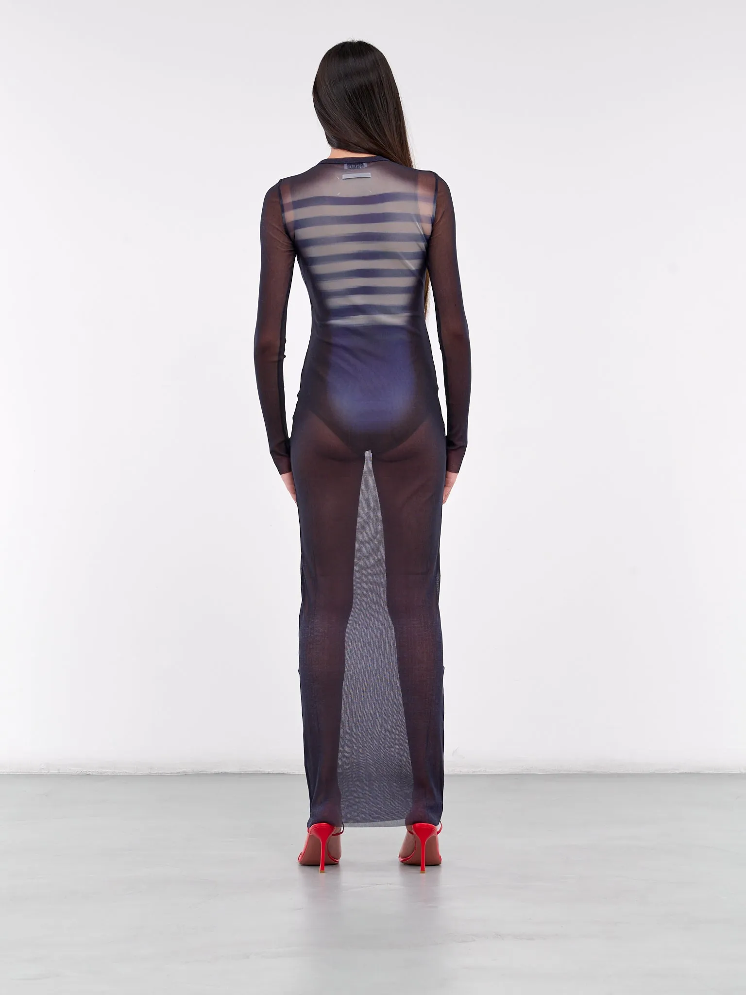 Mesh Maxi Dress (25-33F-RO366-T576-MULTI) sold by lorenzo product image thumbnail 3