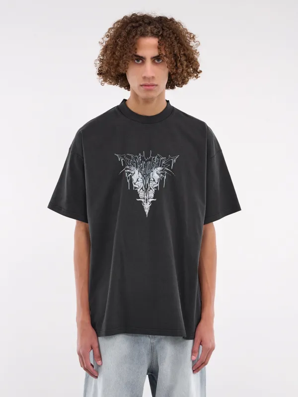 Metal Logo Graphic Tee (UA66TR670B-BLACK) sold by lorenzo