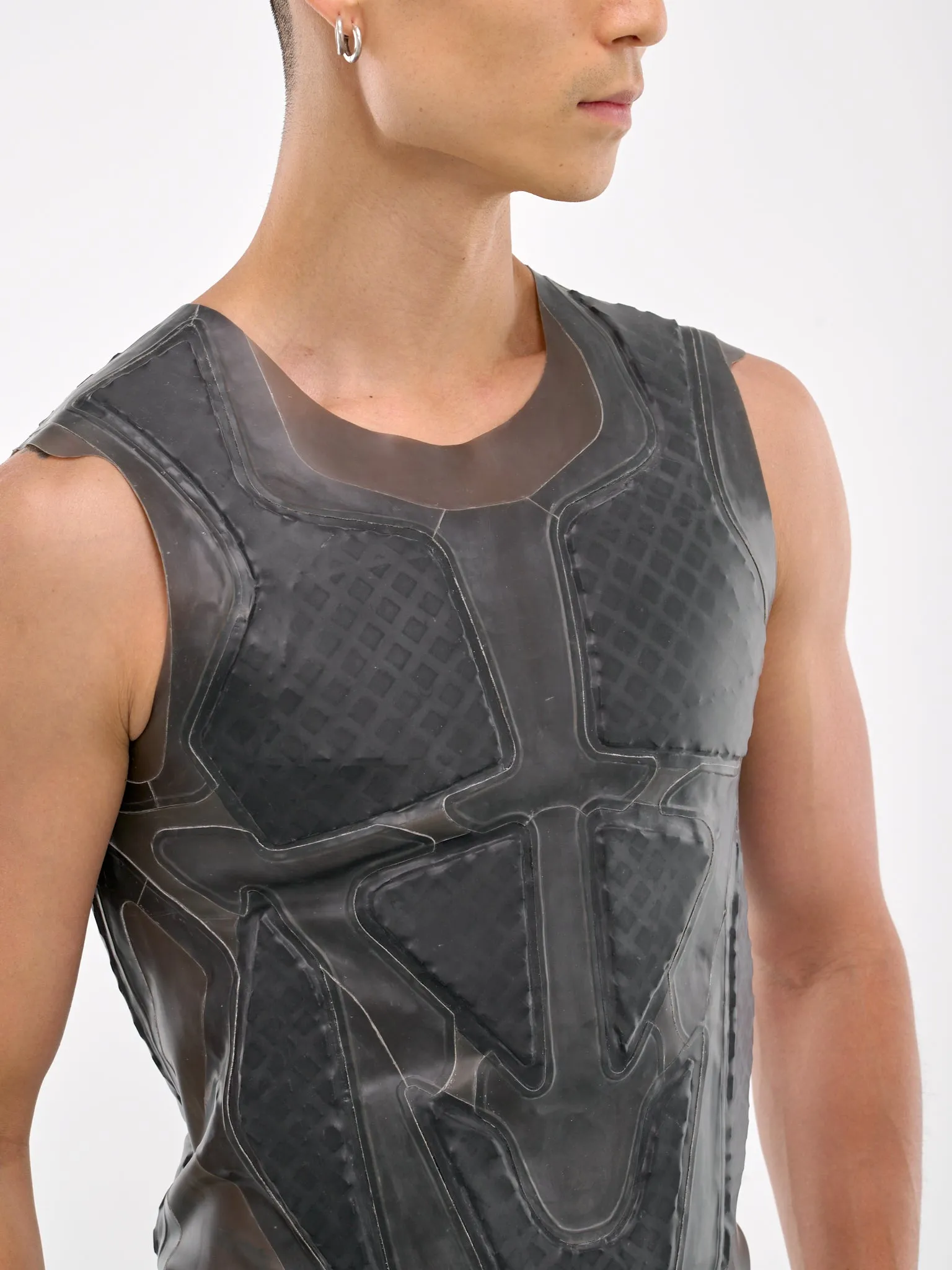 Rubber Vest (AT-INF-TR01-980-BLACK) sold by lorenzo product image thumbnail 4