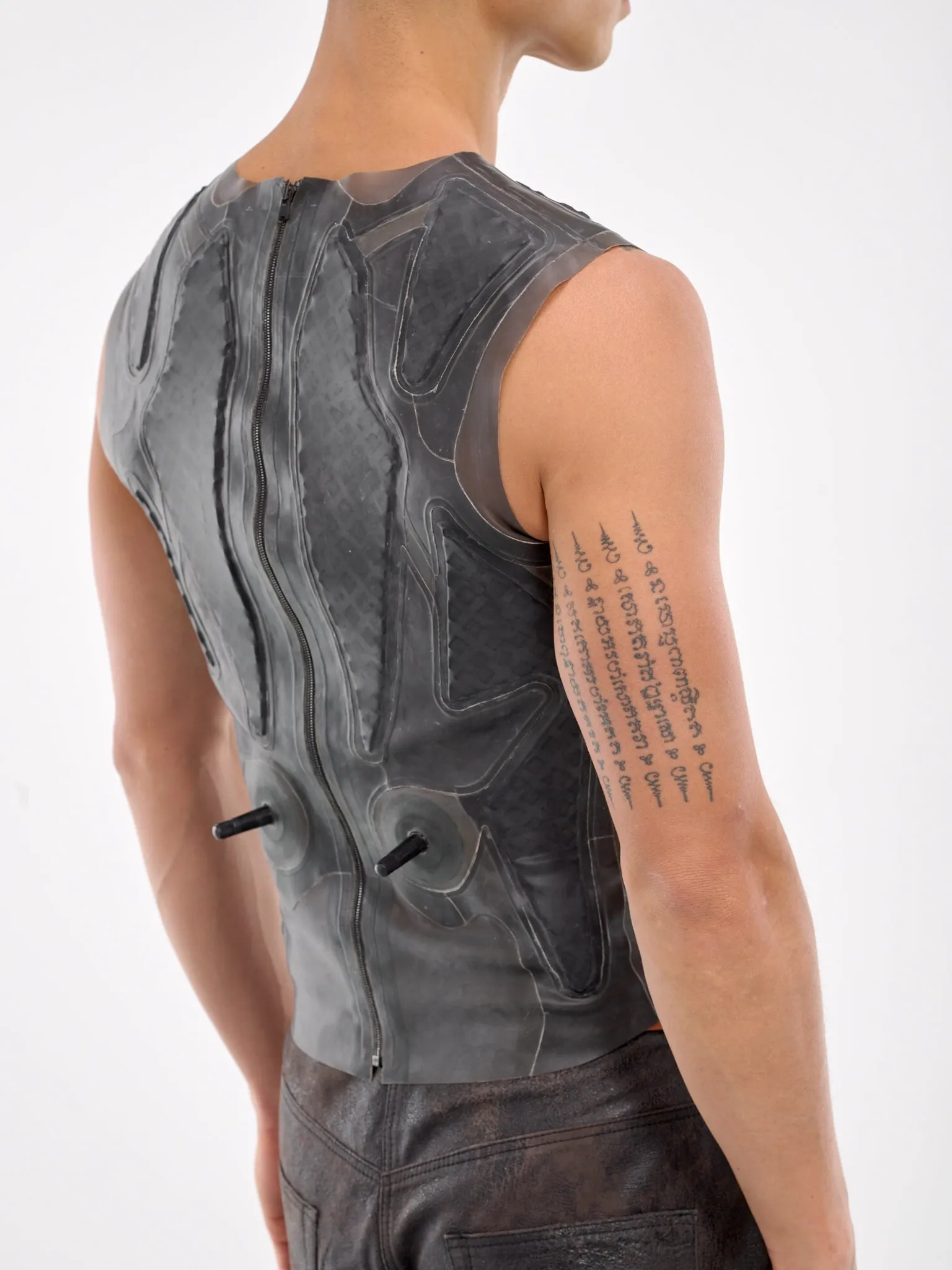Rubber Vest (AT-INF-TR01-980-BLACK) sold by lorenzo product image thumbnail 5