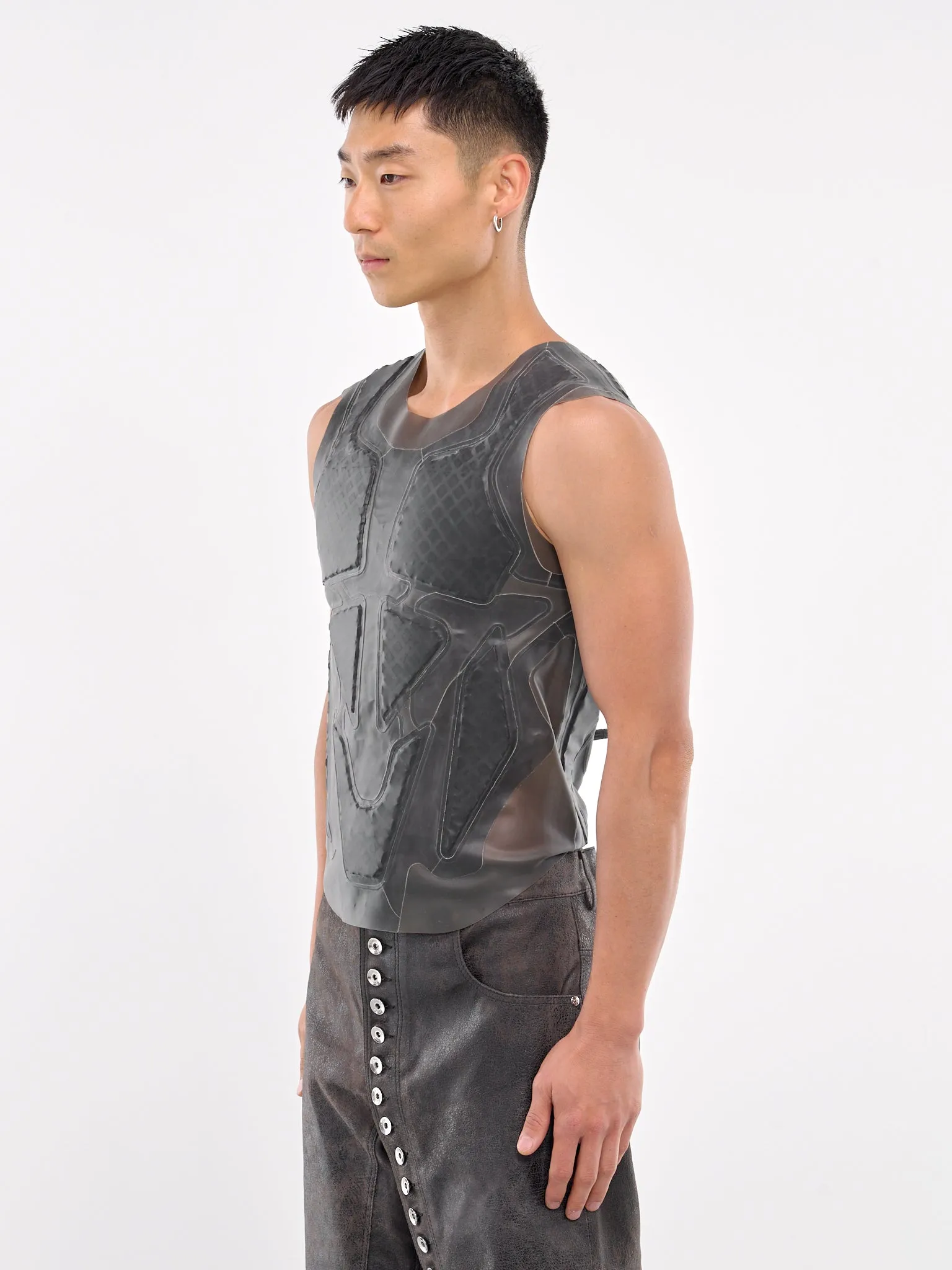 Rubber Vest (AT-INF-TR01-980-BLACK) sold by lorenzo product image thumbnail 2