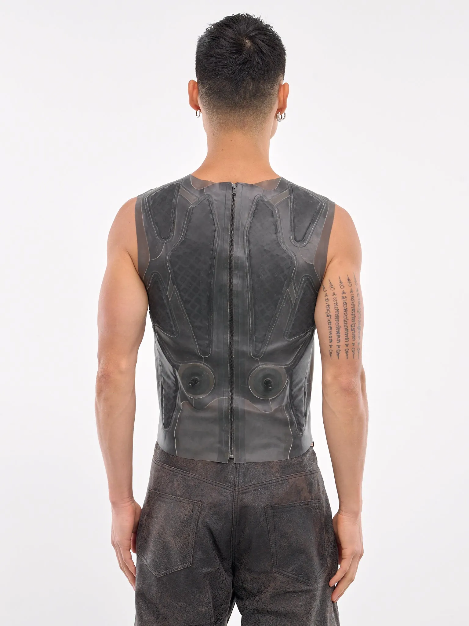 Rubber Vest (AT-INF-TR01-980-BLACK) sold by lorenzo product image thumbnail 3