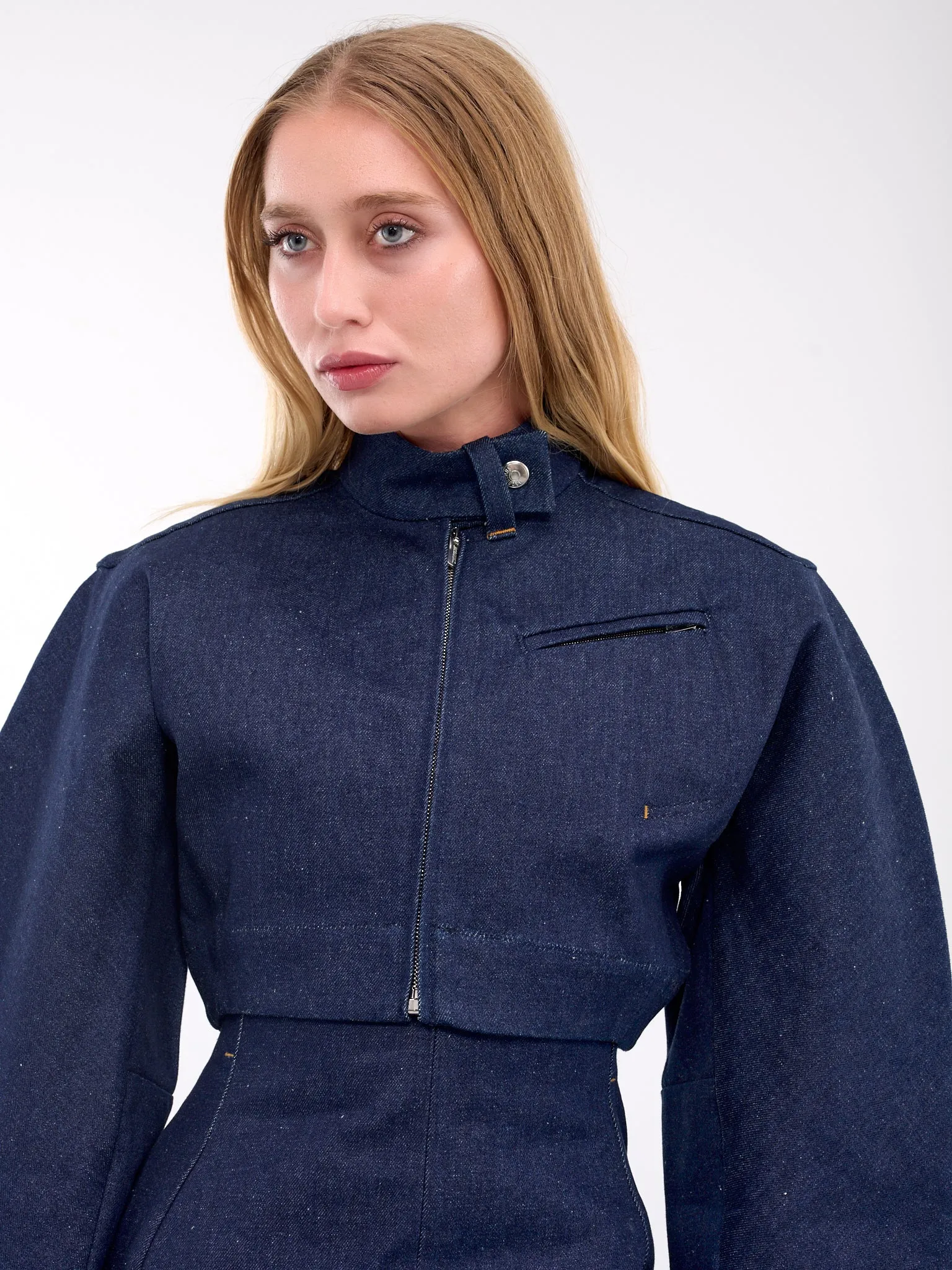 The Cabrio Denim De-Nîmes Jacket (243DE052-1513-NAVY) sold by lorenzo product image thumbnail 5