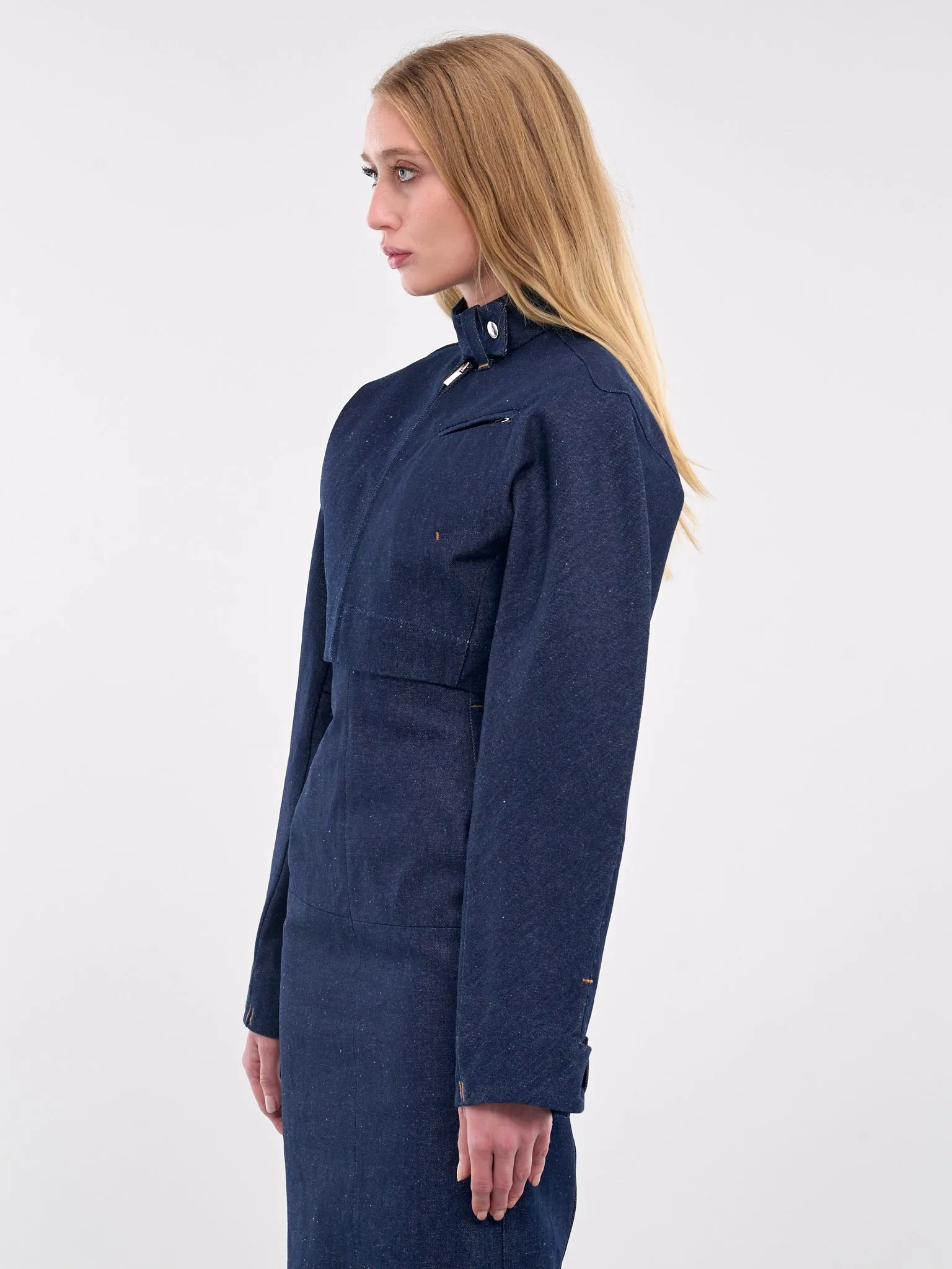 The Cabrio Denim De-Nîmes Jacket (243DE052-1513-NAVY) sold by lorenzo product image thumbnail 2
