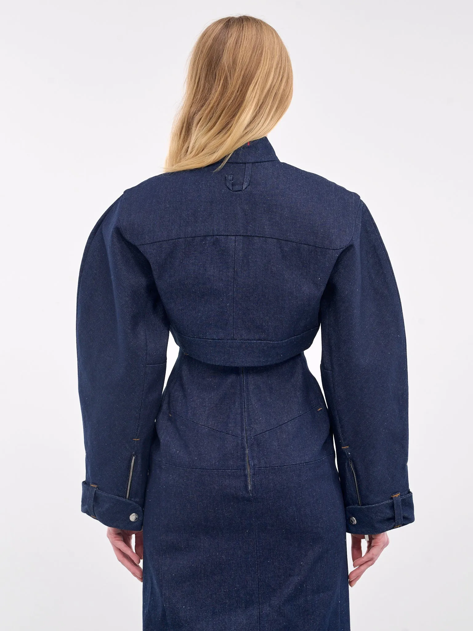 The Cabrio Denim De-Nîmes Jacket (243DE052-1513-NAVY) sold by lorenzo product image thumbnail 3