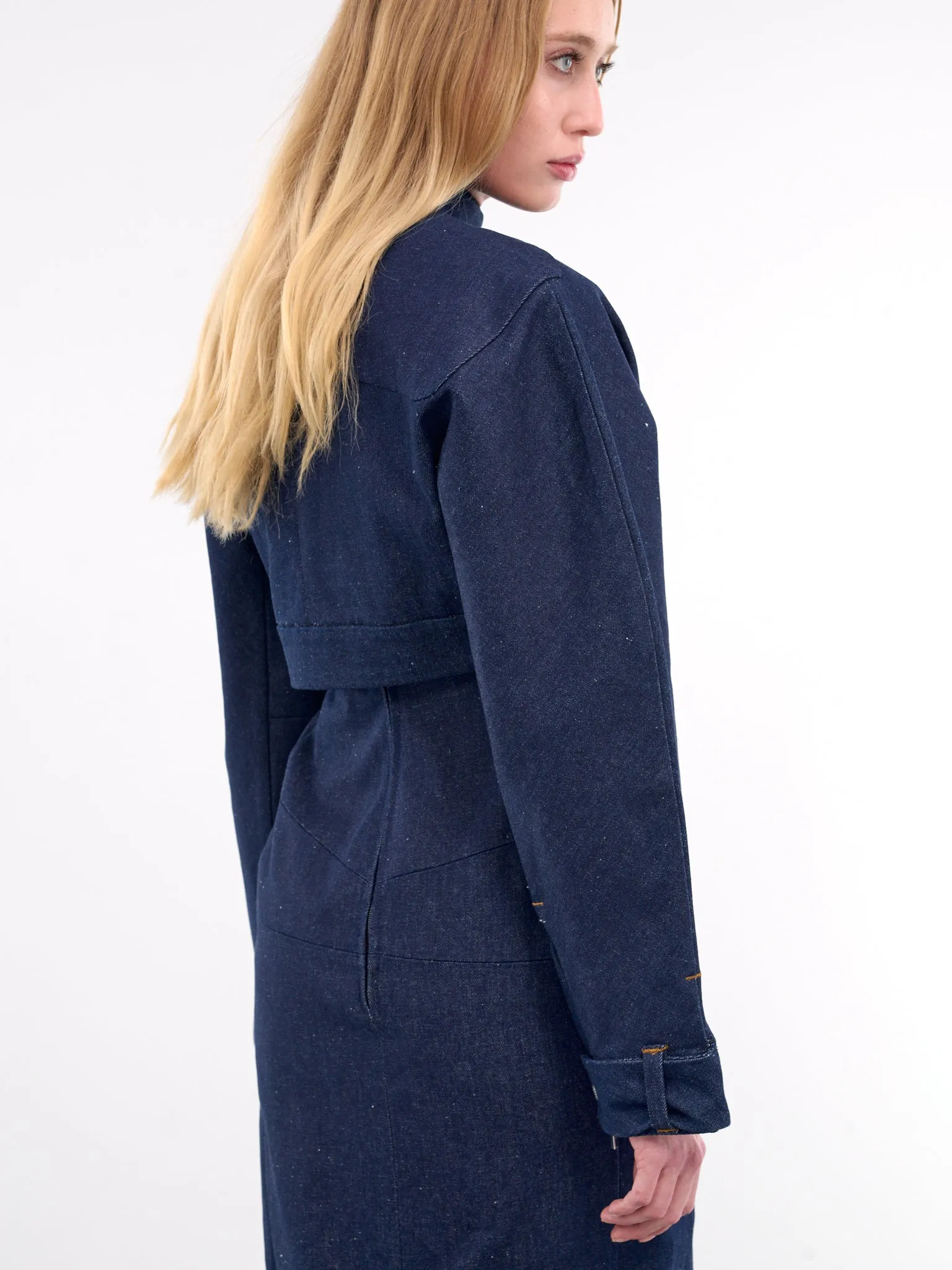 The Cabrio Denim De-Nîmes Jacket (243DE052-1513-NAVY) sold by lorenzo product image thumbnail 4