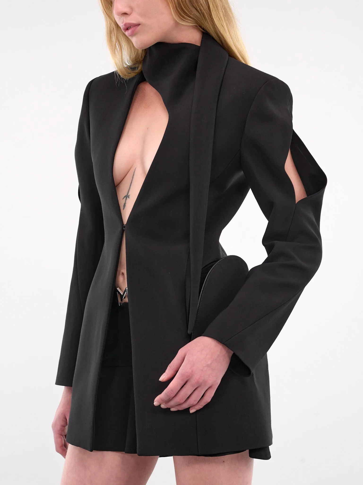 Cut-Out Tailored Blazer (24W1VE0439182-BLACK) sold by lorenzo product image thumbnail 5
