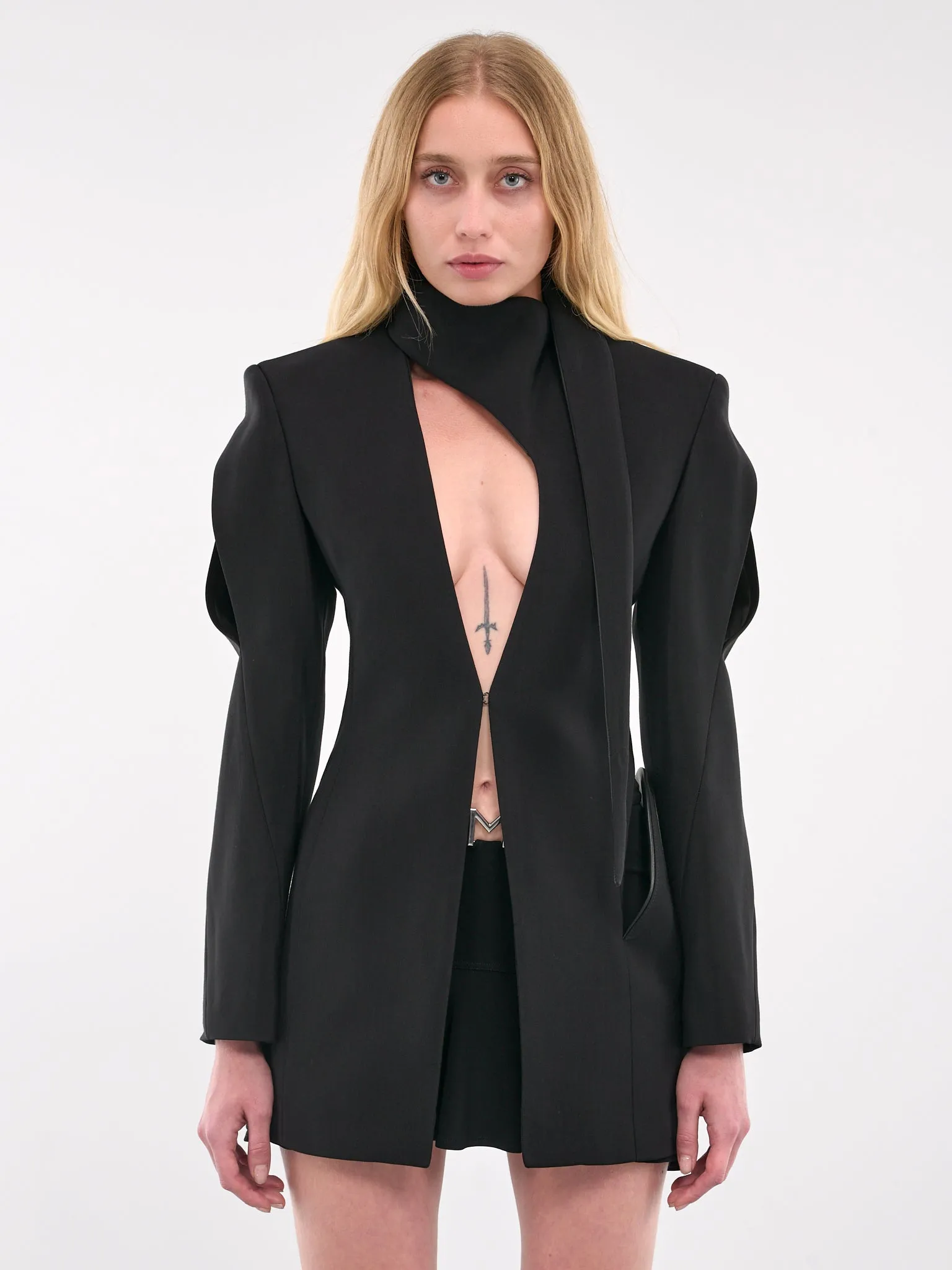 Cut-Out Tailored Blazer (24W1VE0439182-BLACK) sold by lorenzo