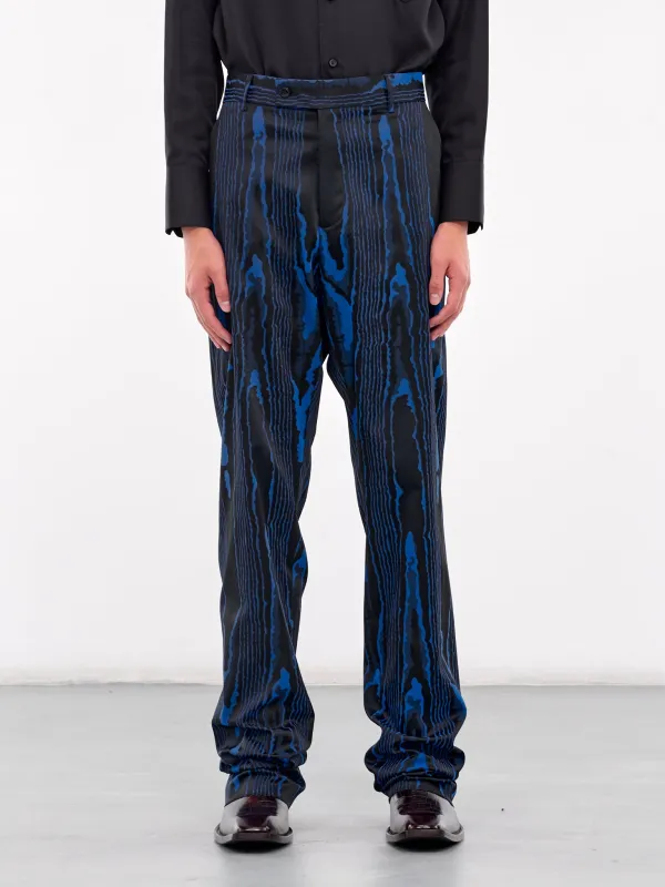 Abstract Trousers (303WT01506-BLUE-BLACK) made by Martine Rose