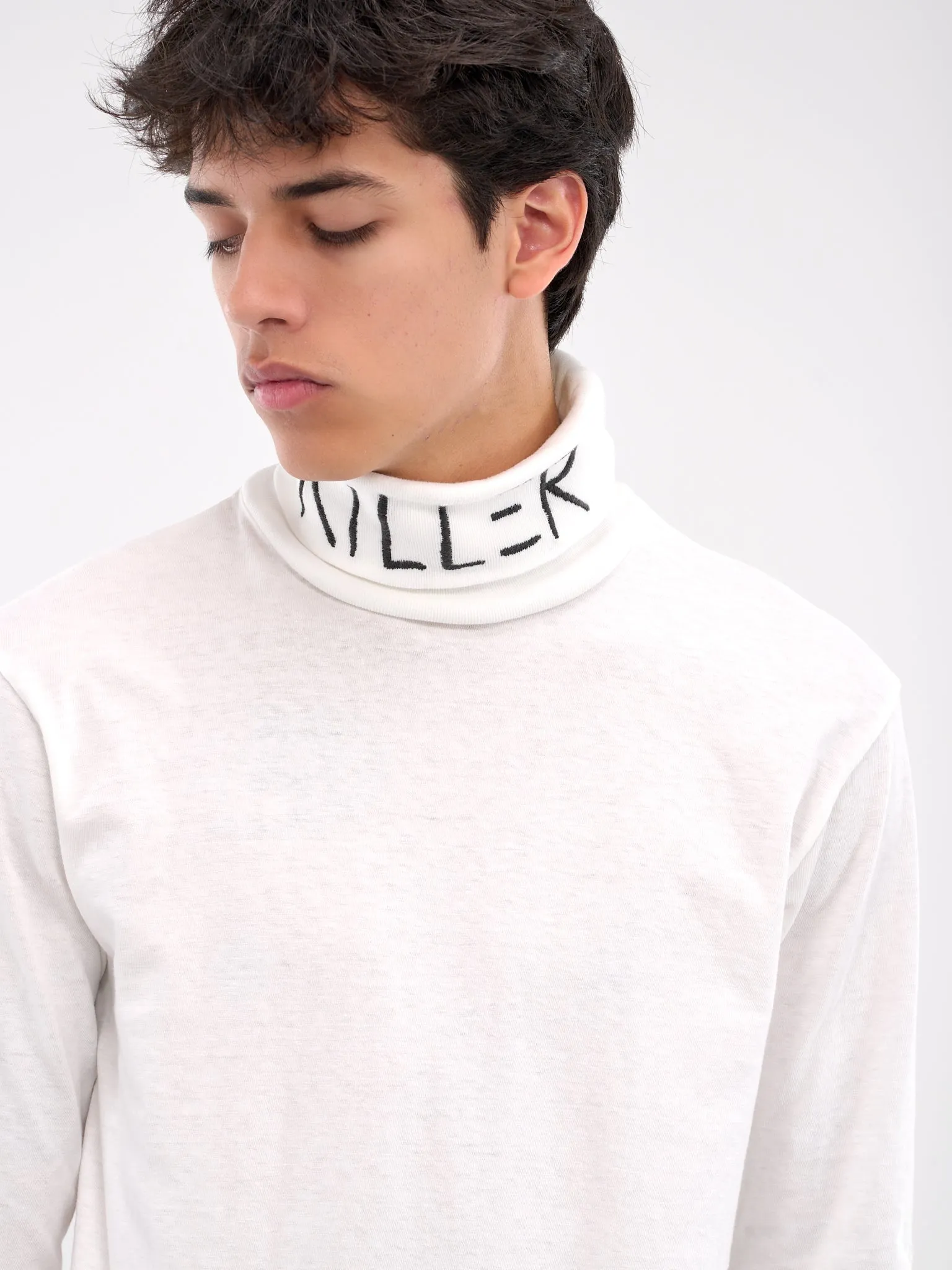 Killer Embroidered Turtleneck (K2409LC019-WHITE) sold by lorenzo product image thumbnail 5