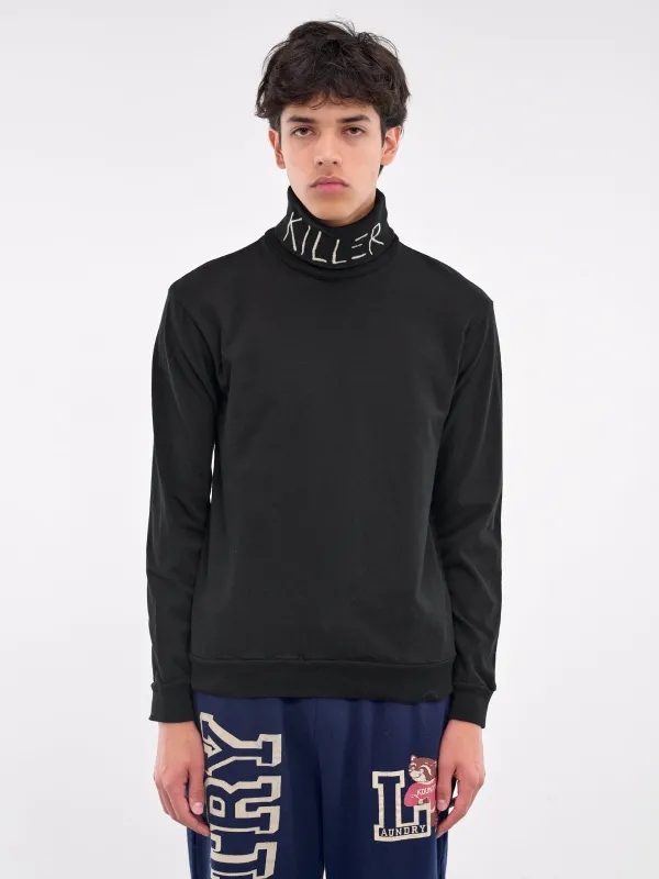 Killer Embroidered Turtleneck (K2409LC019-BLACK) sold by lorenzo