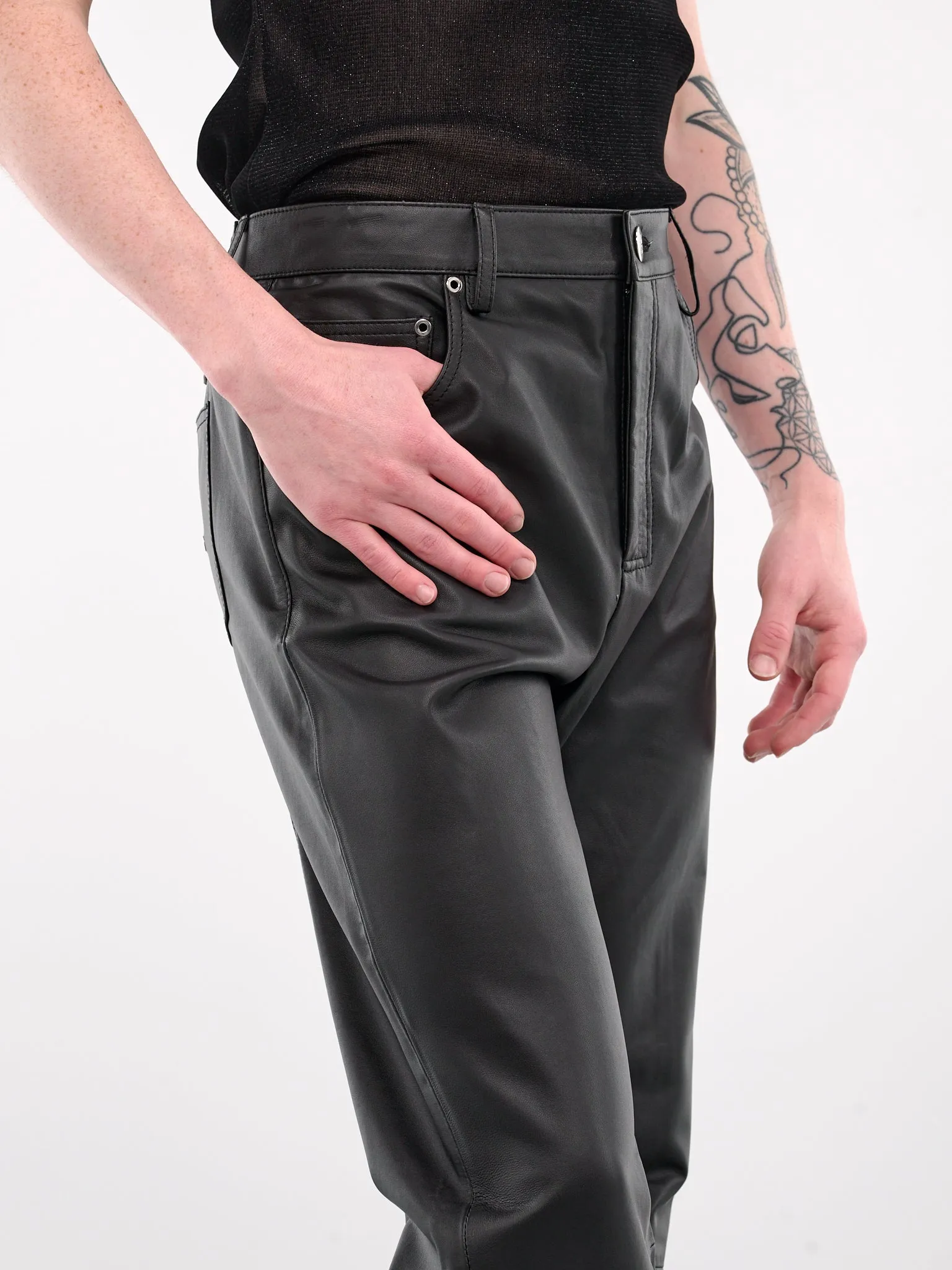 Candy Pants (PT011-M-LEA-BLACK) sold by lorenzo product image thumbnail 4