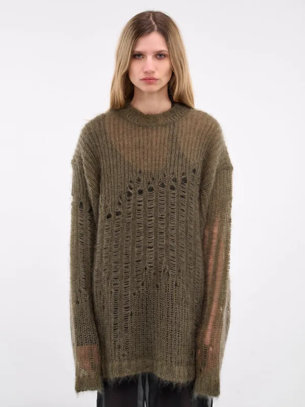 Rigmor Degrade Sweater (B0012286-KN044-LODEN-GREEN) sold by lorenzo