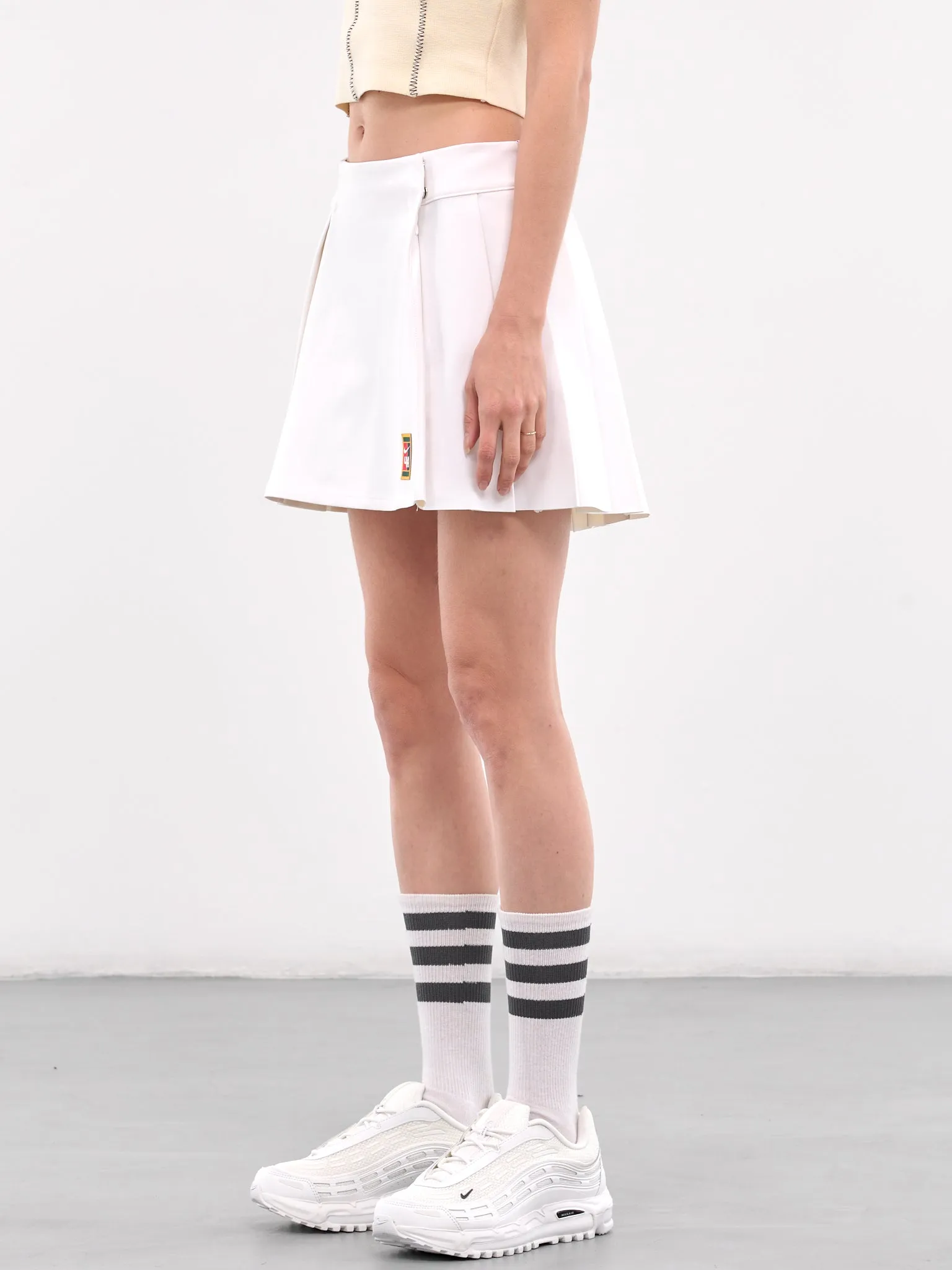 Yoon Mini Skirt (FZ0278-100-WHITE) sold by lorenzo product image thumbnail 2