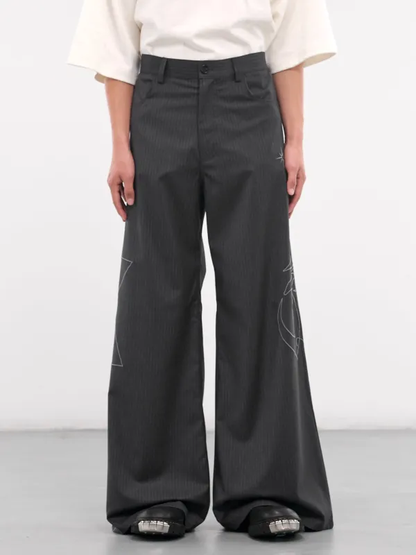 Right To Fail Trousers (KUF4MT01AP-TR361-PINSTRIPE) sold by lorenzo