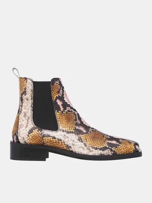 Rick Leather Boots (RICK-M24L840-BLUSH-SNAKE) sold by lorenzo