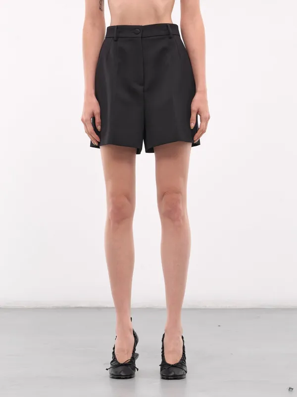 Gabardine Tuxedo Shorts (FTC78T-FU21E-N0000-BLACK) sold by lorenzo