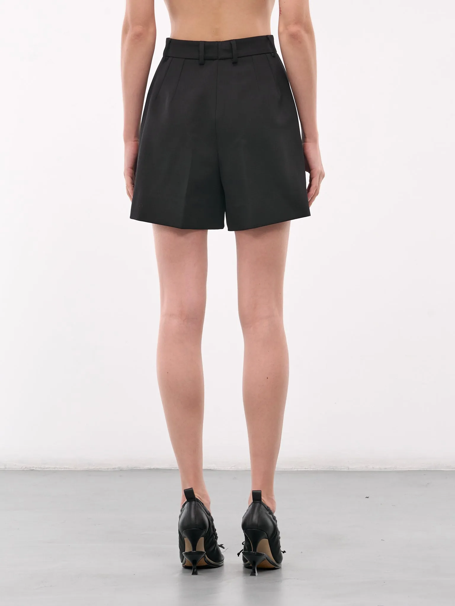 Gabardine Tuxedo Shorts (FTC78T-FU21E-N0000-BLACK) sold by lorenzo product image thumbnail 3