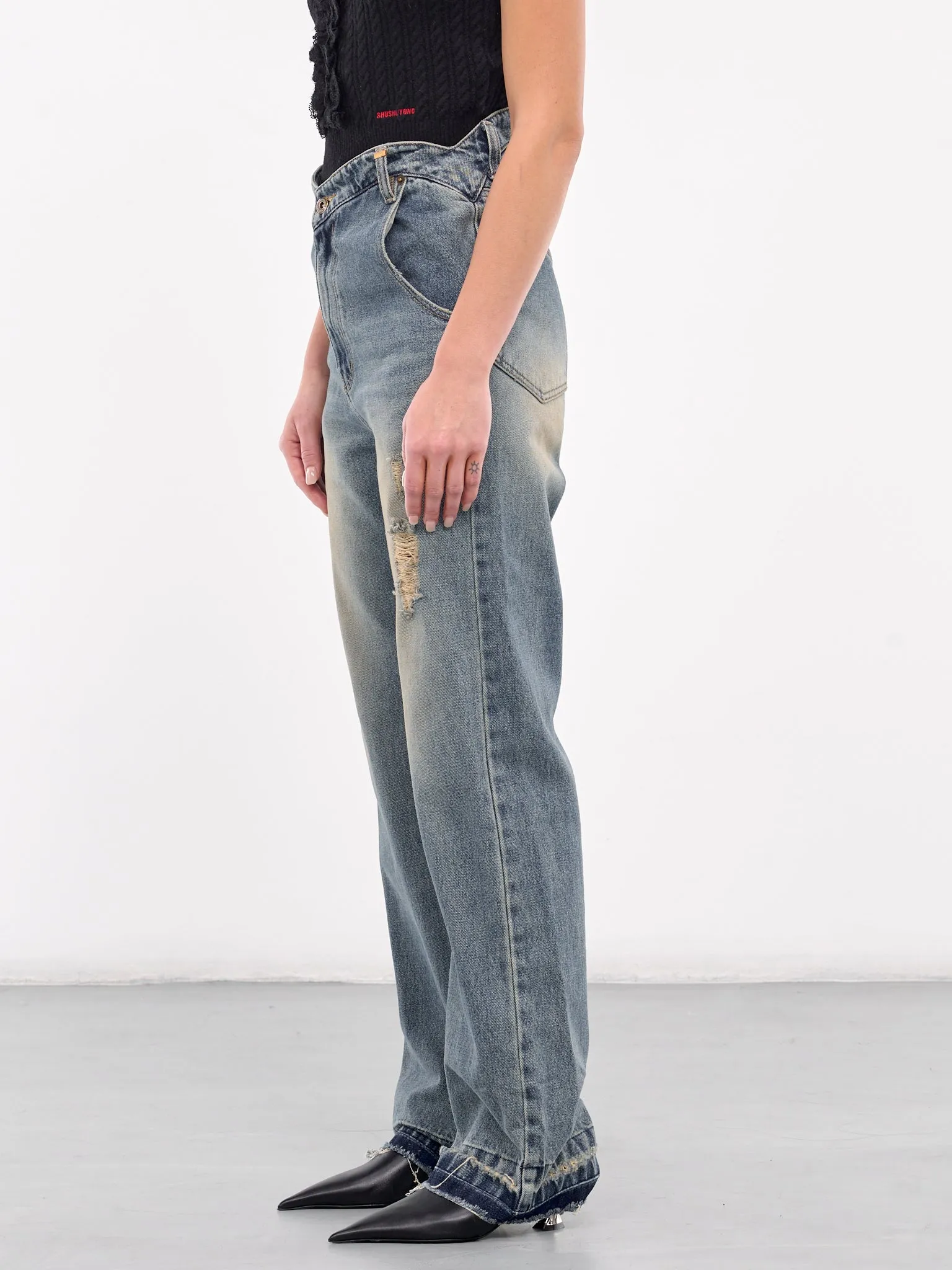 Heart-Shaped Jeans (DP3-24-323-W-BLUE) sold by lorenzo product image thumbnail 2