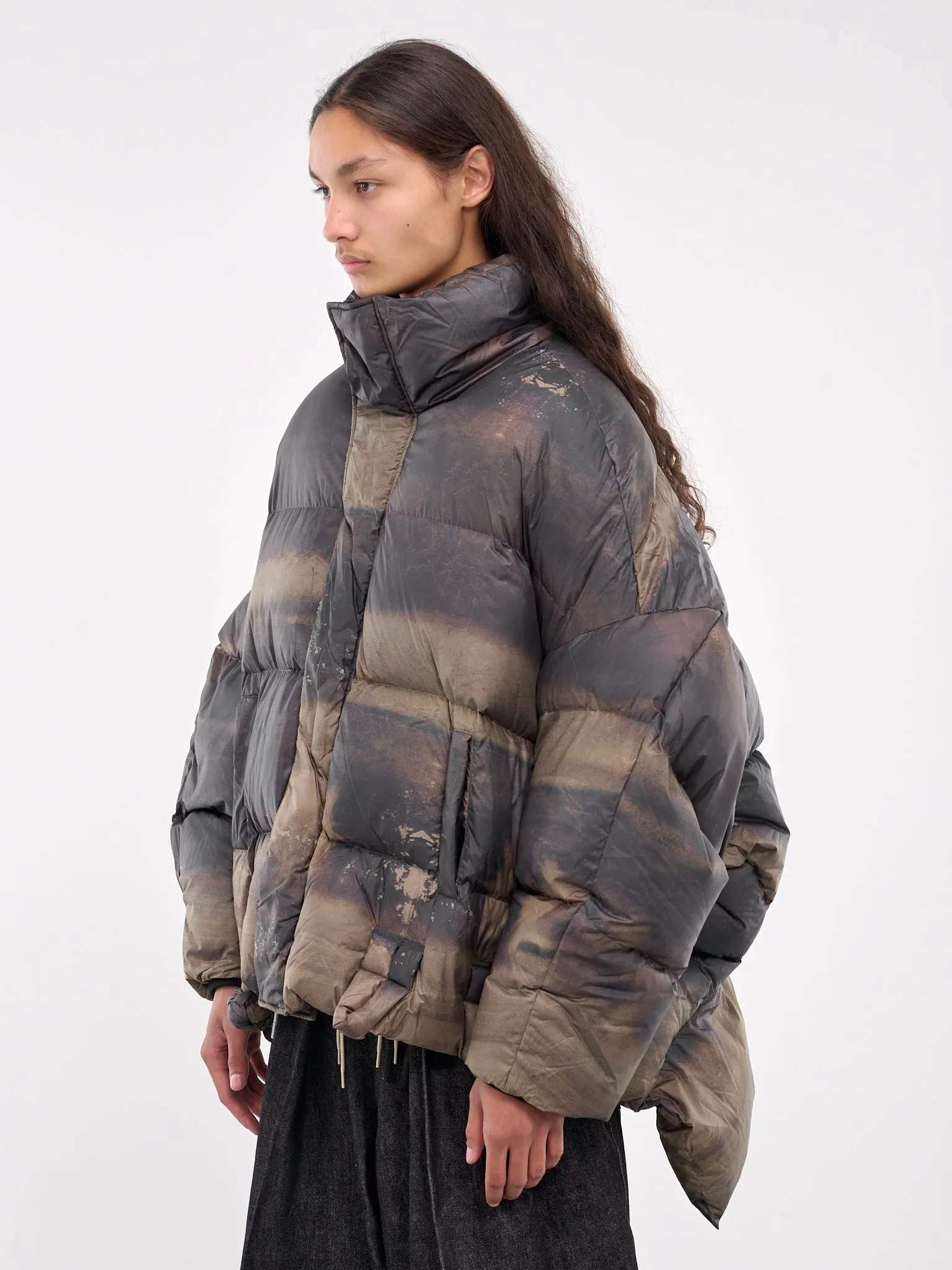 Printed Down Jacket (FUF18JK16-BROWN) sold by lorenzo product image thumbnail 2