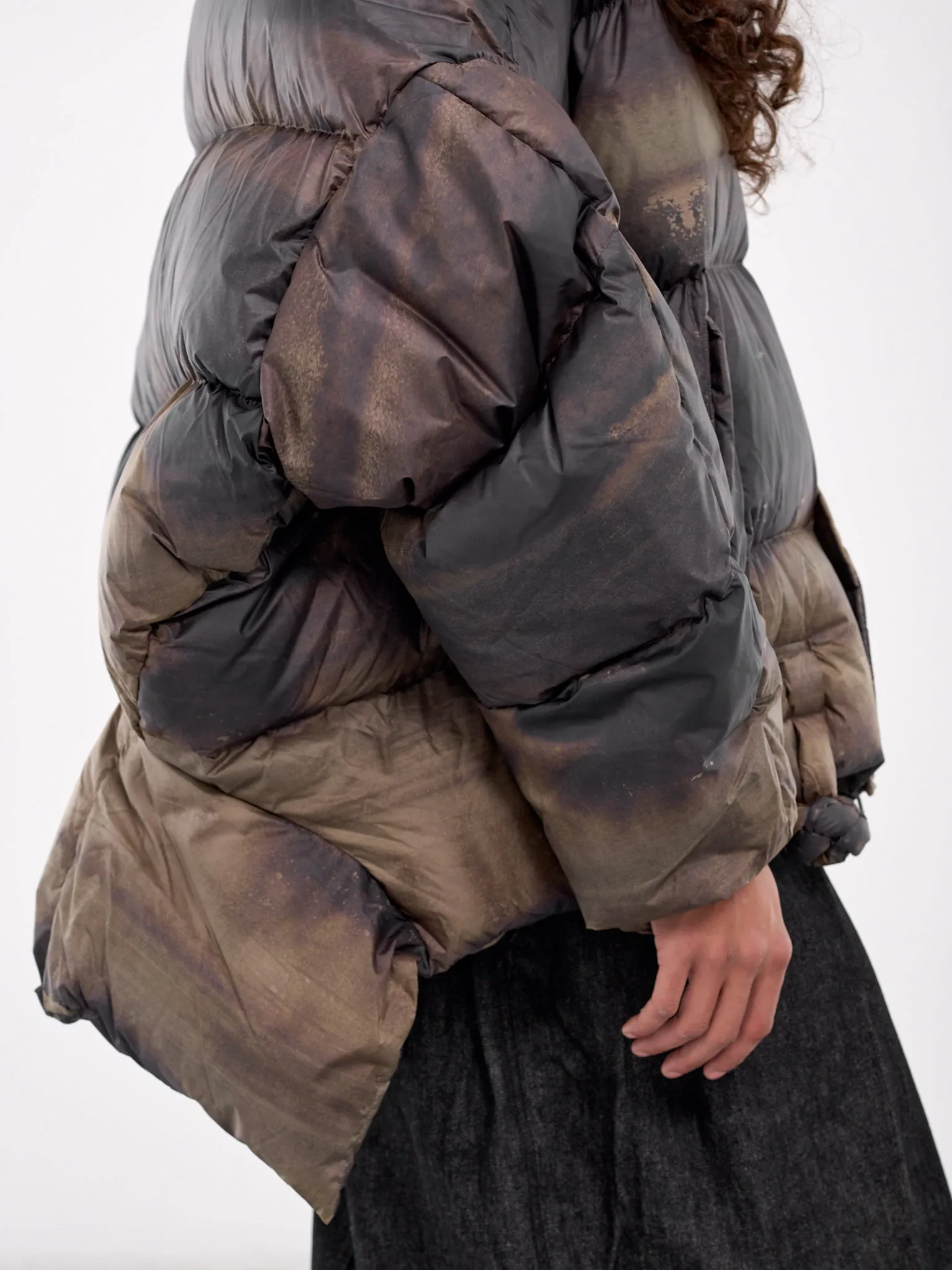 Printed Down Jacket (FUF18JK16-BROWN) sold by lorenzo product image thumbnail 5