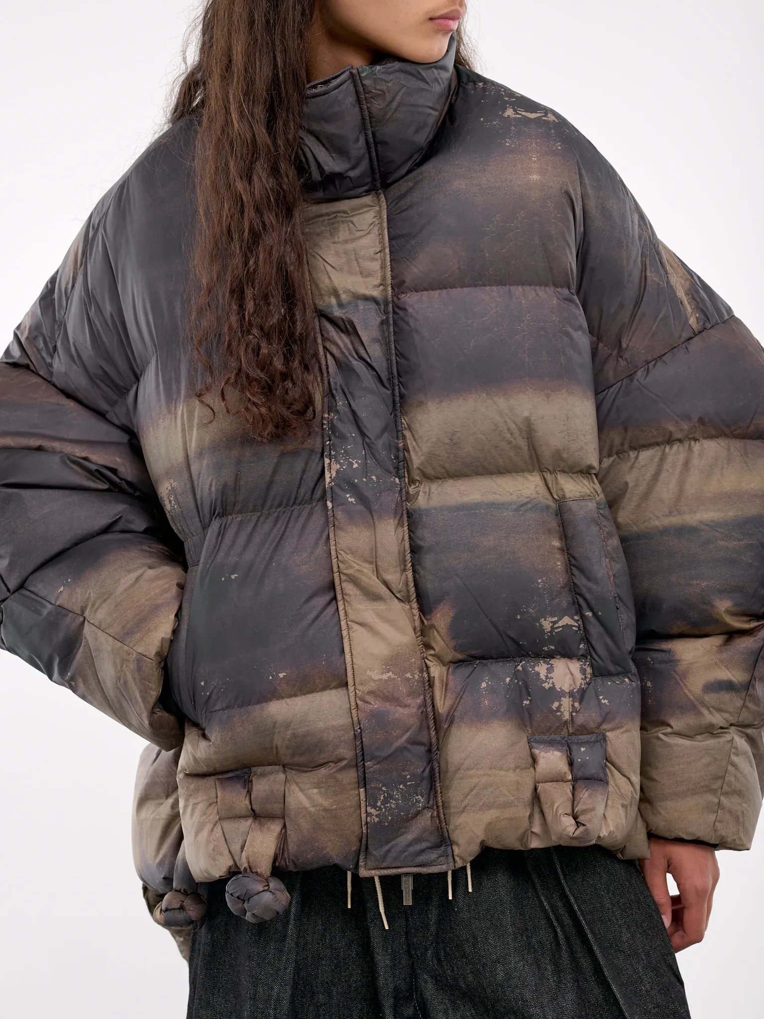 Printed Down Jacket (FUF18JK16-BROWN) sold by lorenzo product image thumbnail 4