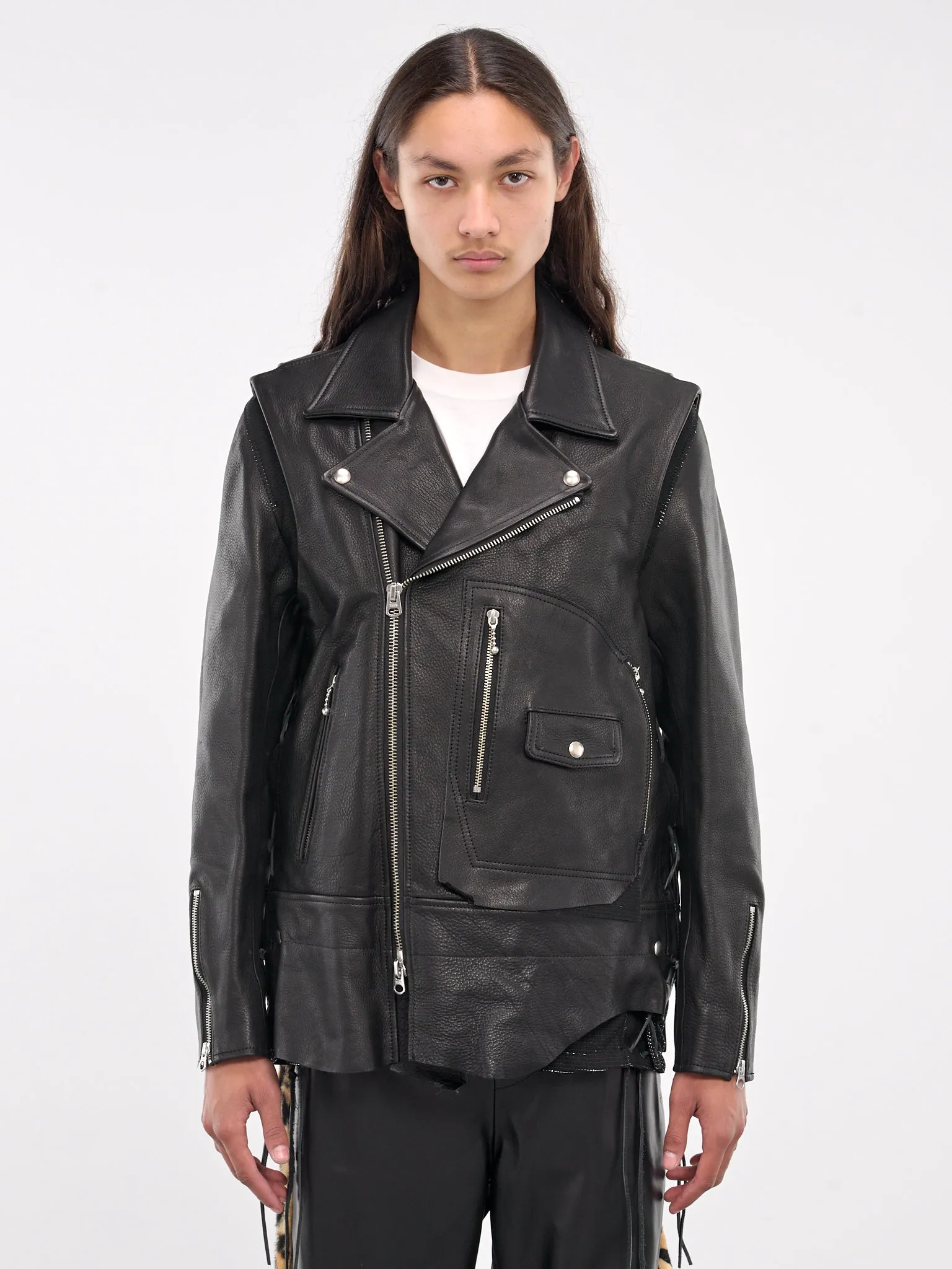 Double Rider Leather Jacket (LT-SV-NYA-1002-BLACK) sold by lorenzo