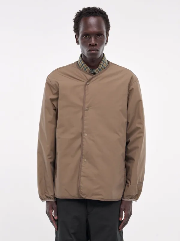 Reversible Down Cardigan (SUAF361U-KHAKI-BEIGE) made by Nanamica