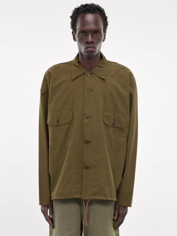 Cotton-Wool Deck Shirt (S24FG009U-COYOTE) sold by lorenzo