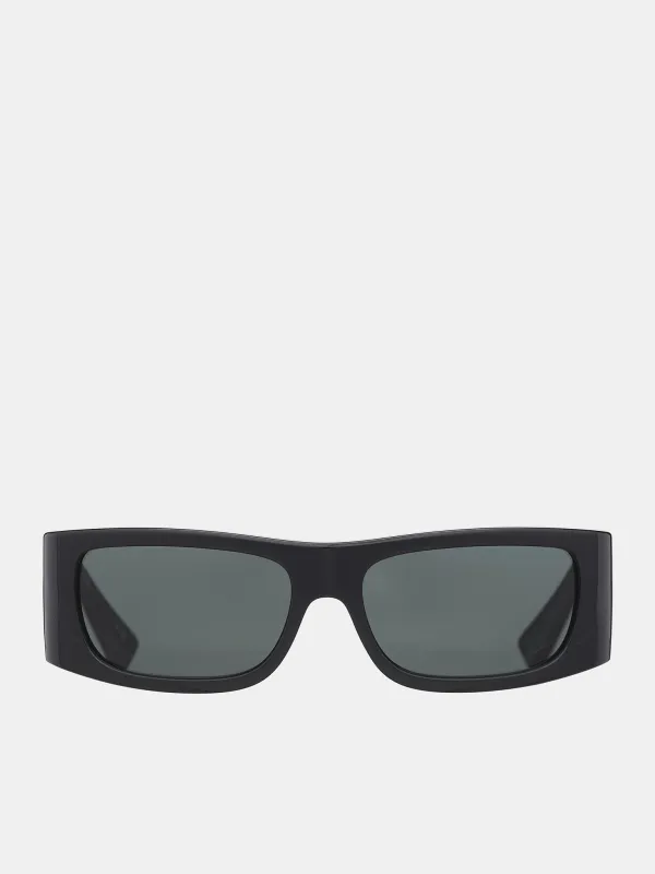 Logo Sunglasses (0VE4482-BLACK-DARK-GREY) made by Versace