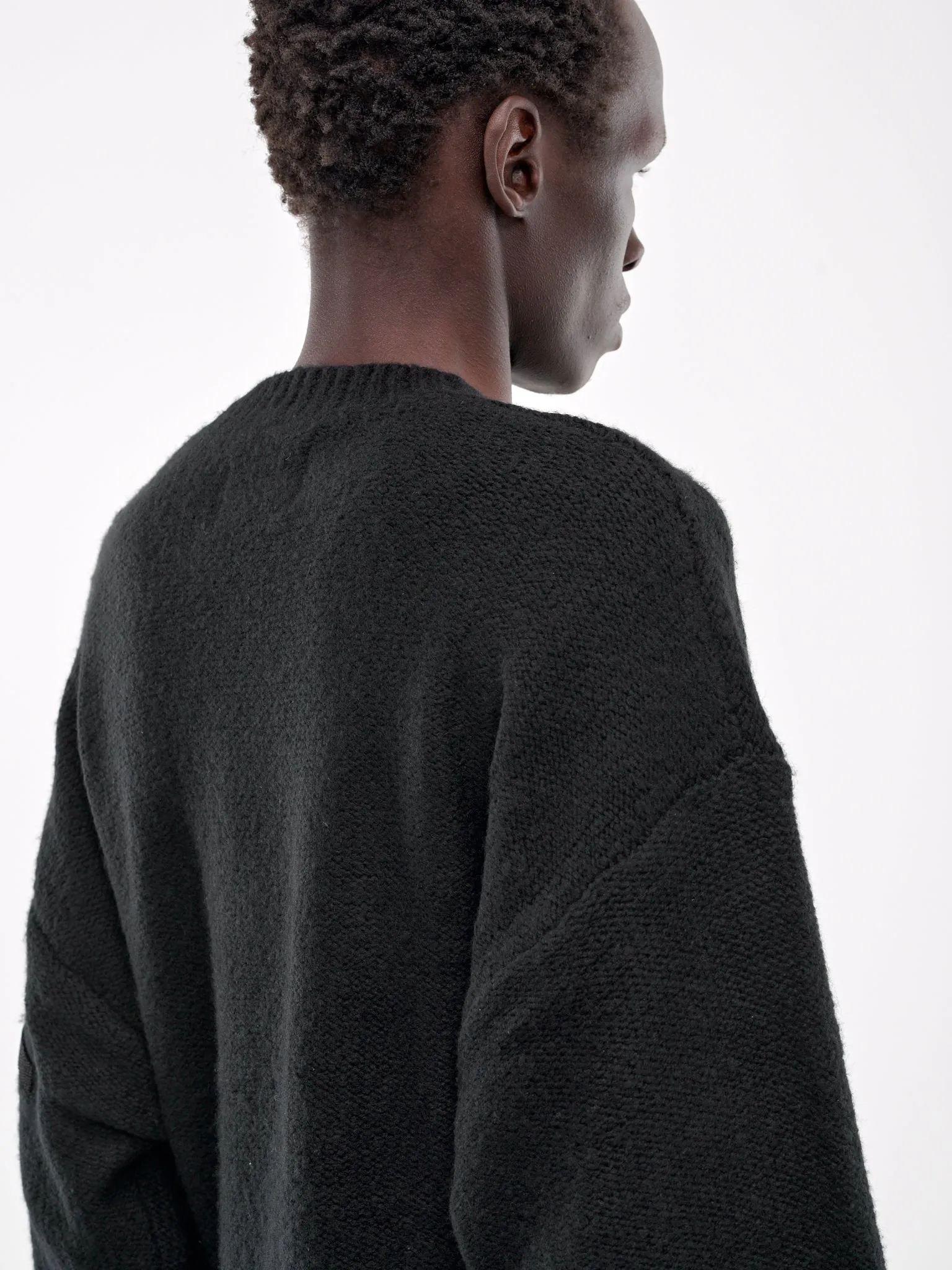 Inviola Cashmere Crewneck (M-07-067-BLK01-BLACK) sold by lorenzo product image thumbnail 4