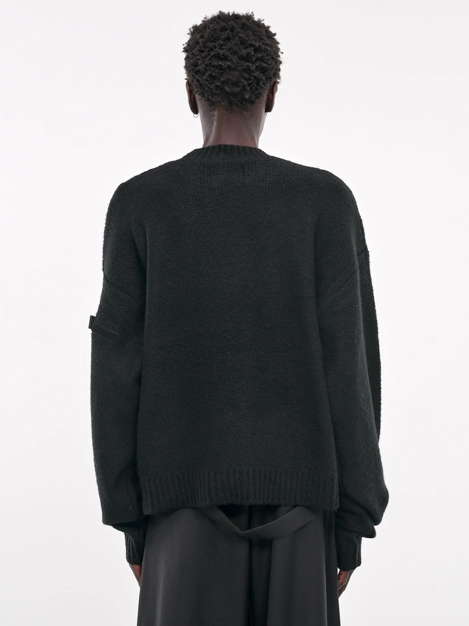 Inviola Cashmere Crewneck (M-07-067-BLK01-BLACK) sold by lorenzo product image thumbnail 3