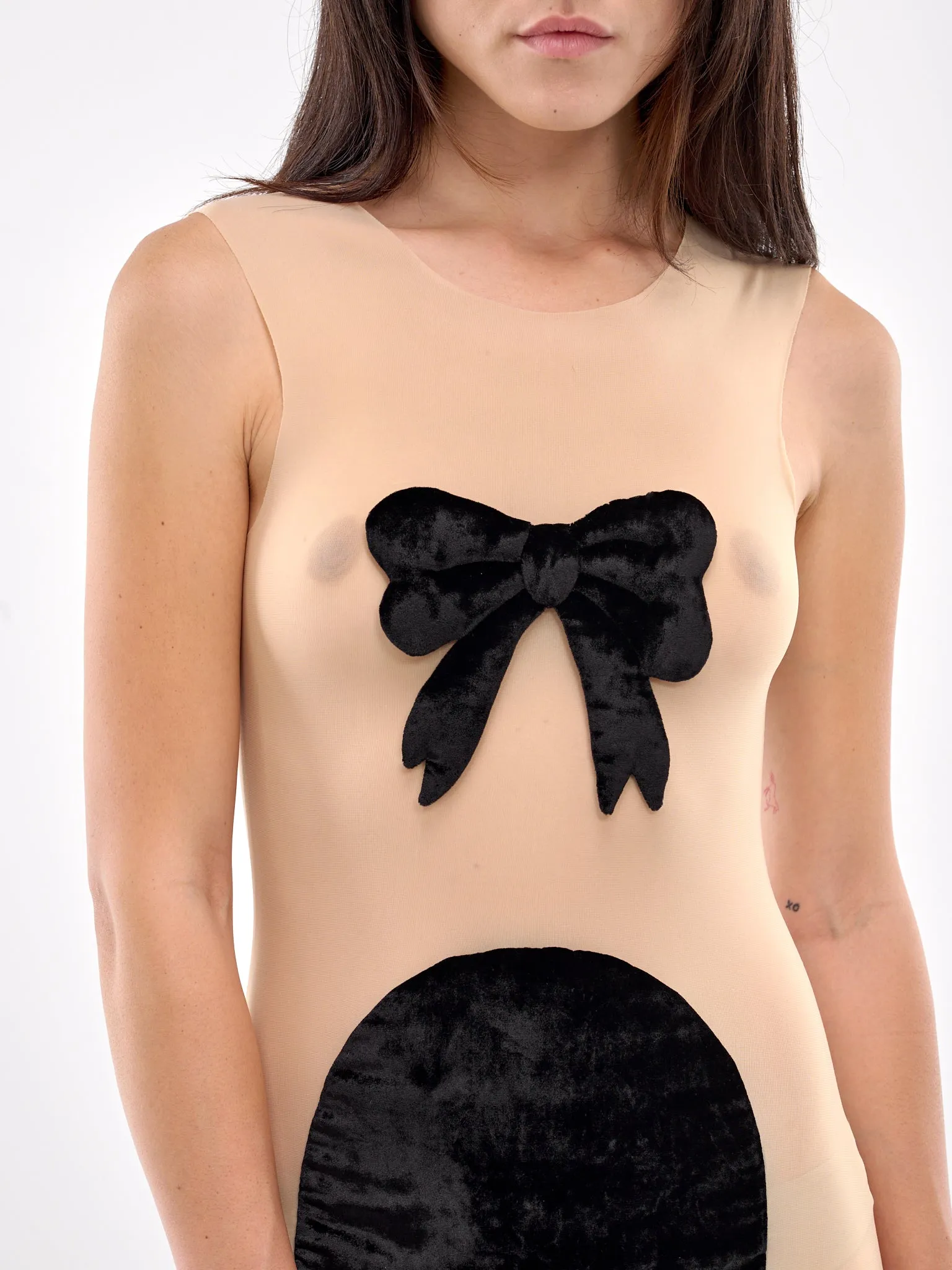 Void Dress (AWAW240032-NUDE-BLACK) sold by lorenzo product image thumbnail 5