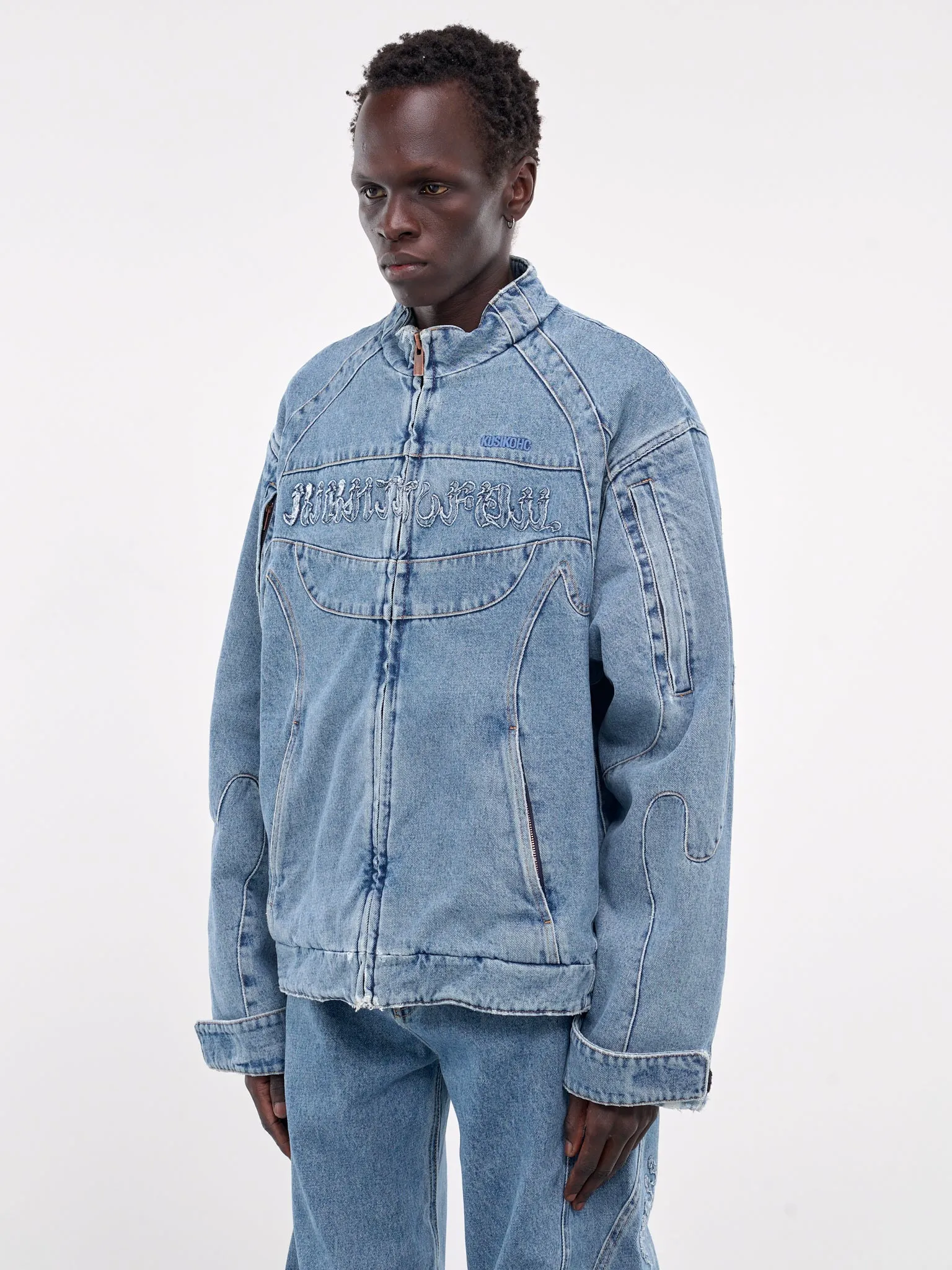Rider Denim Jacket (KUF4MJ03AP-TE427-BLUE) sold by lorenzo product image thumbnail 2