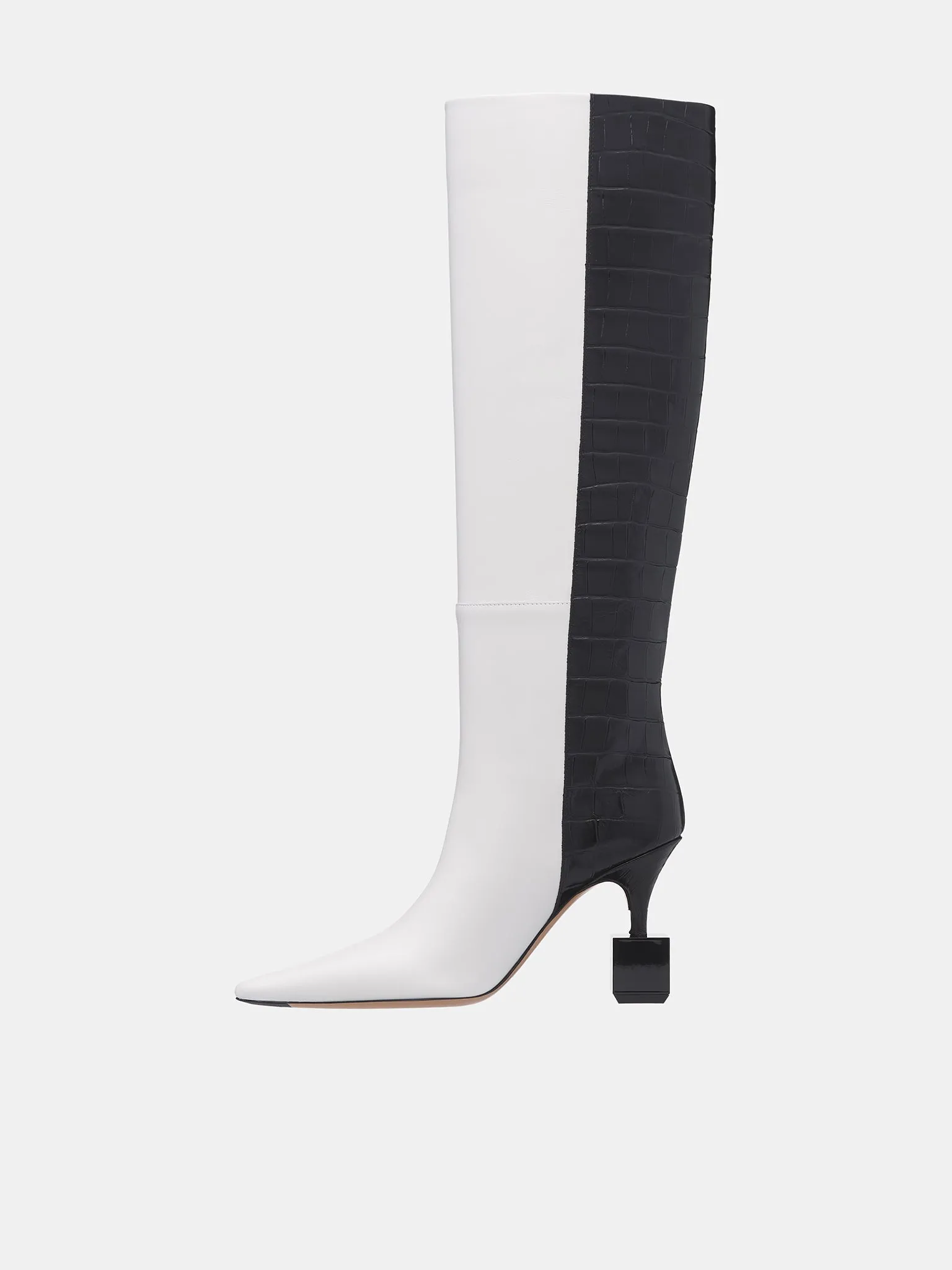 The Bisou Boots (243FO150-4301-BLACK-WHITE) sold by lorenzo product image thumbnail 3