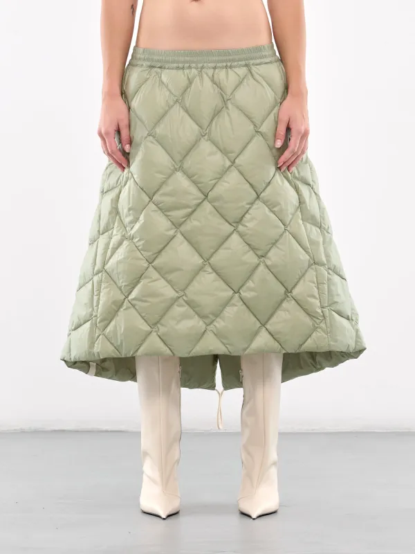 Quilted Puffer Skirt (J40AF0163-J700074-LIGHT-GREEN) sold by lorenzo