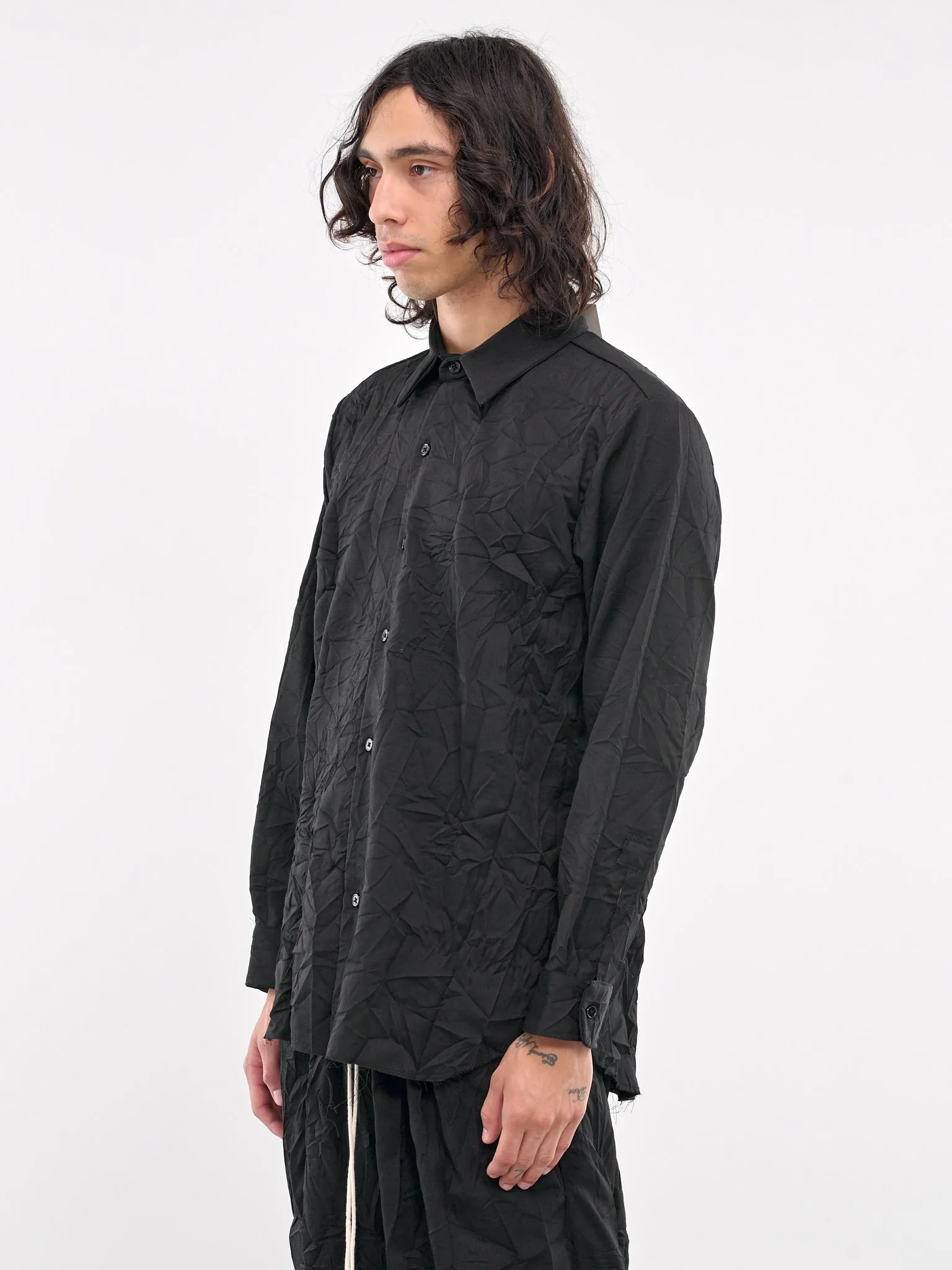 Wrinkled Shirt (04-05-01-BLACK) sold by lorenzo product image thumbnail 2