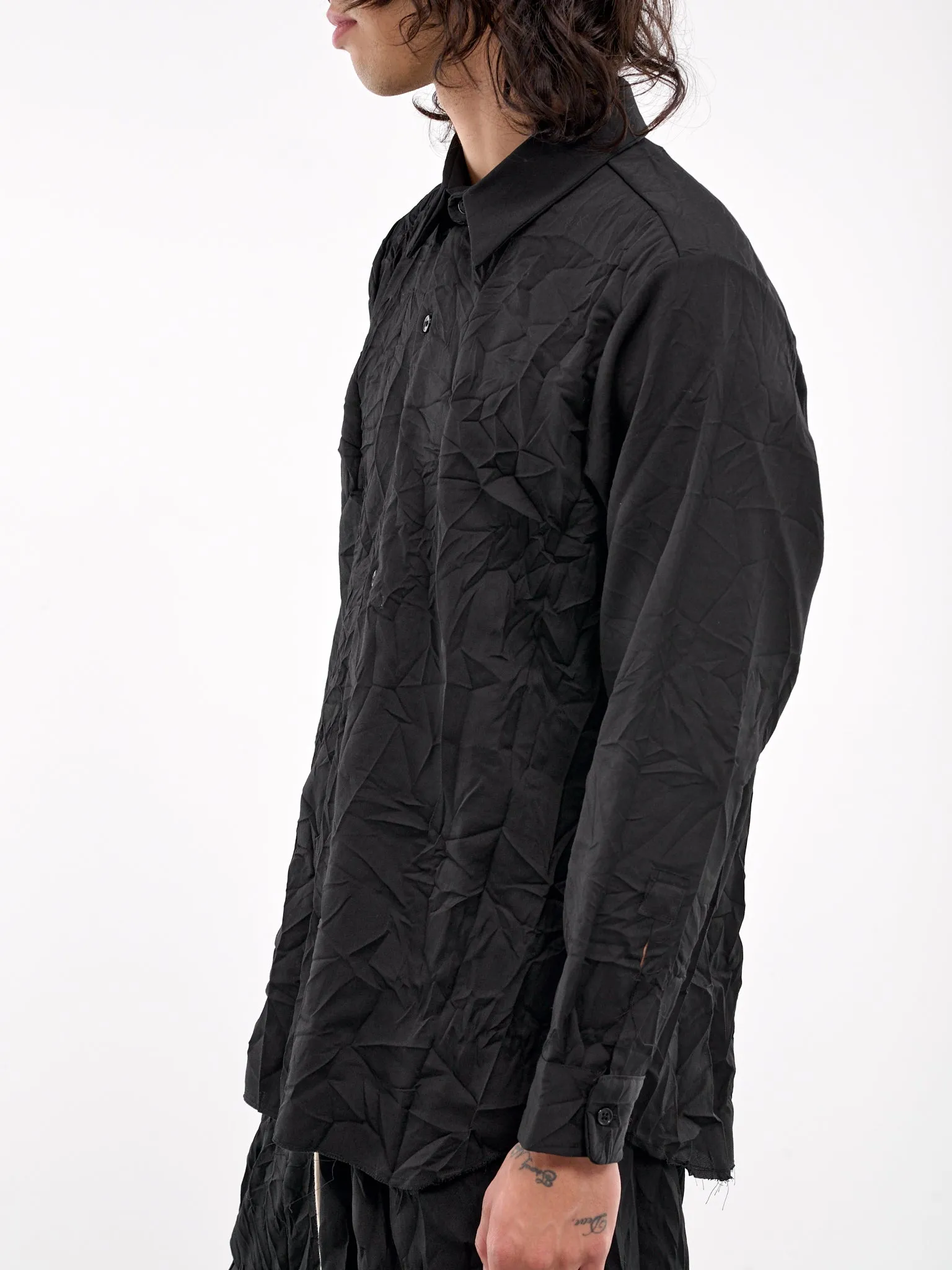 Wrinkled Shirt (04-05-01-BLACK) sold by lorenzo product image thumbnail 4